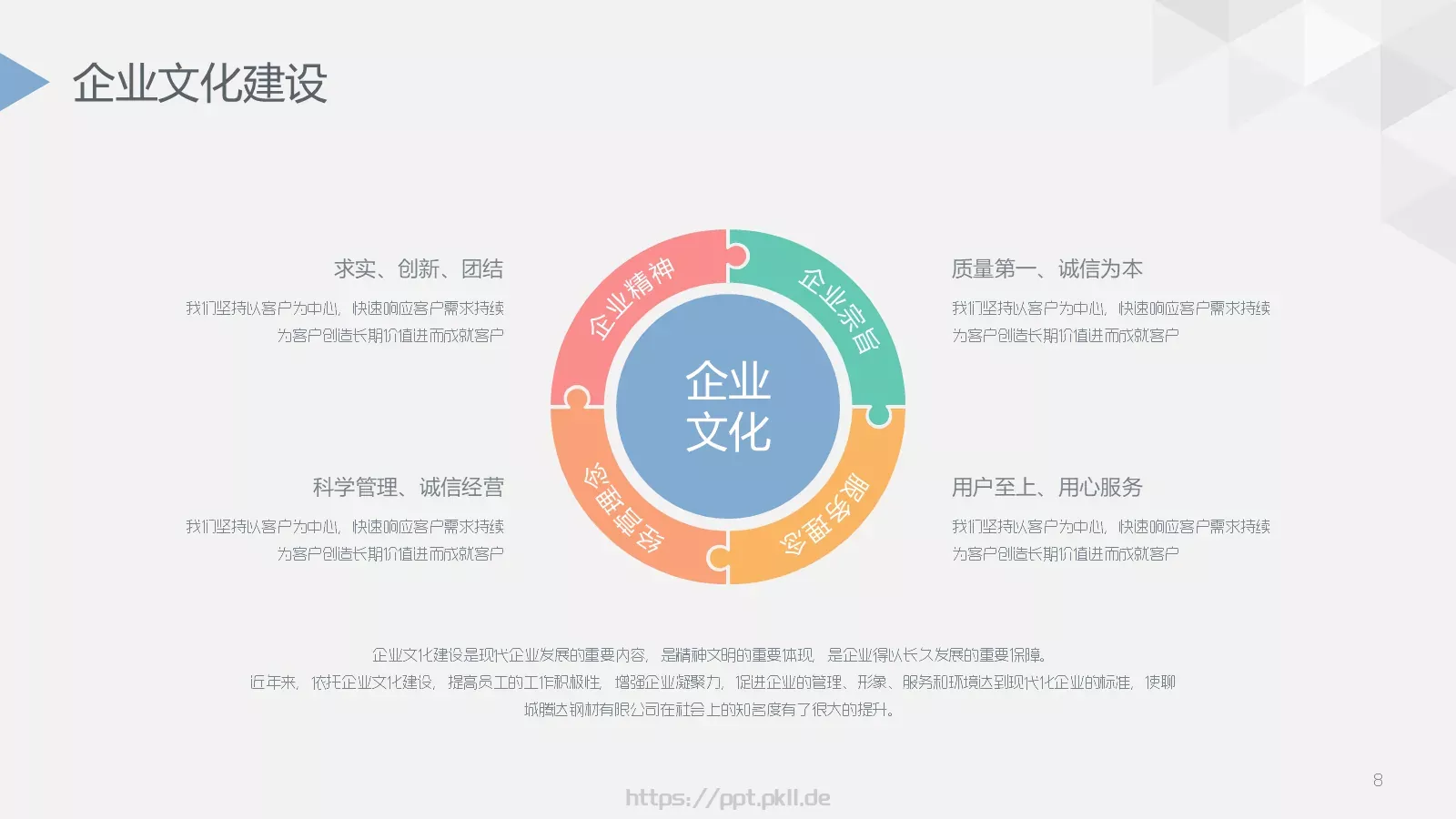 季度总结PPT模板 第 8 页预览图