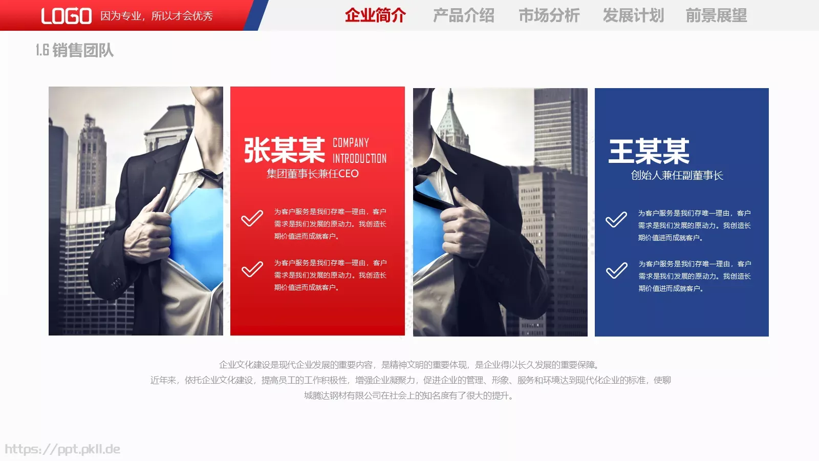 公司介绍PPT模板 第 9 页预览图