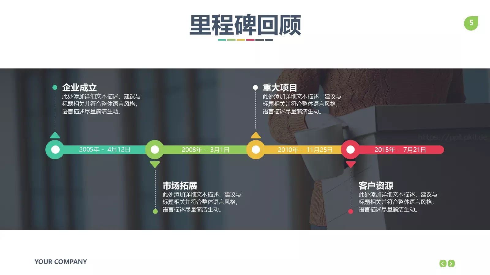 公司企业介绍PPT模板 第 5 页预览图