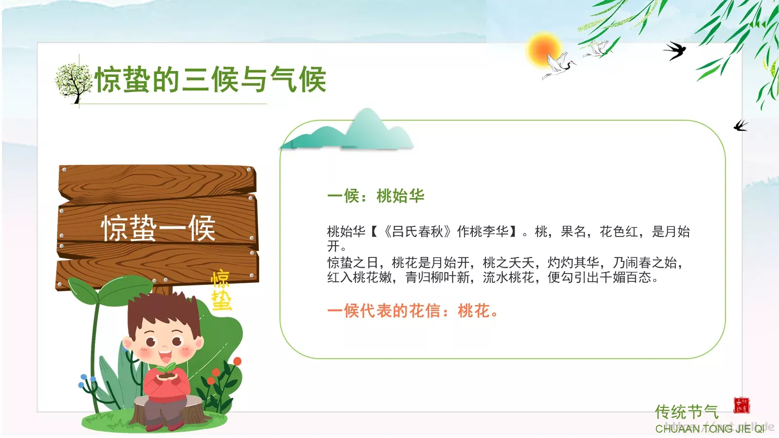 中小学传统节气主题班会PPT模板 第 20 页预览图
