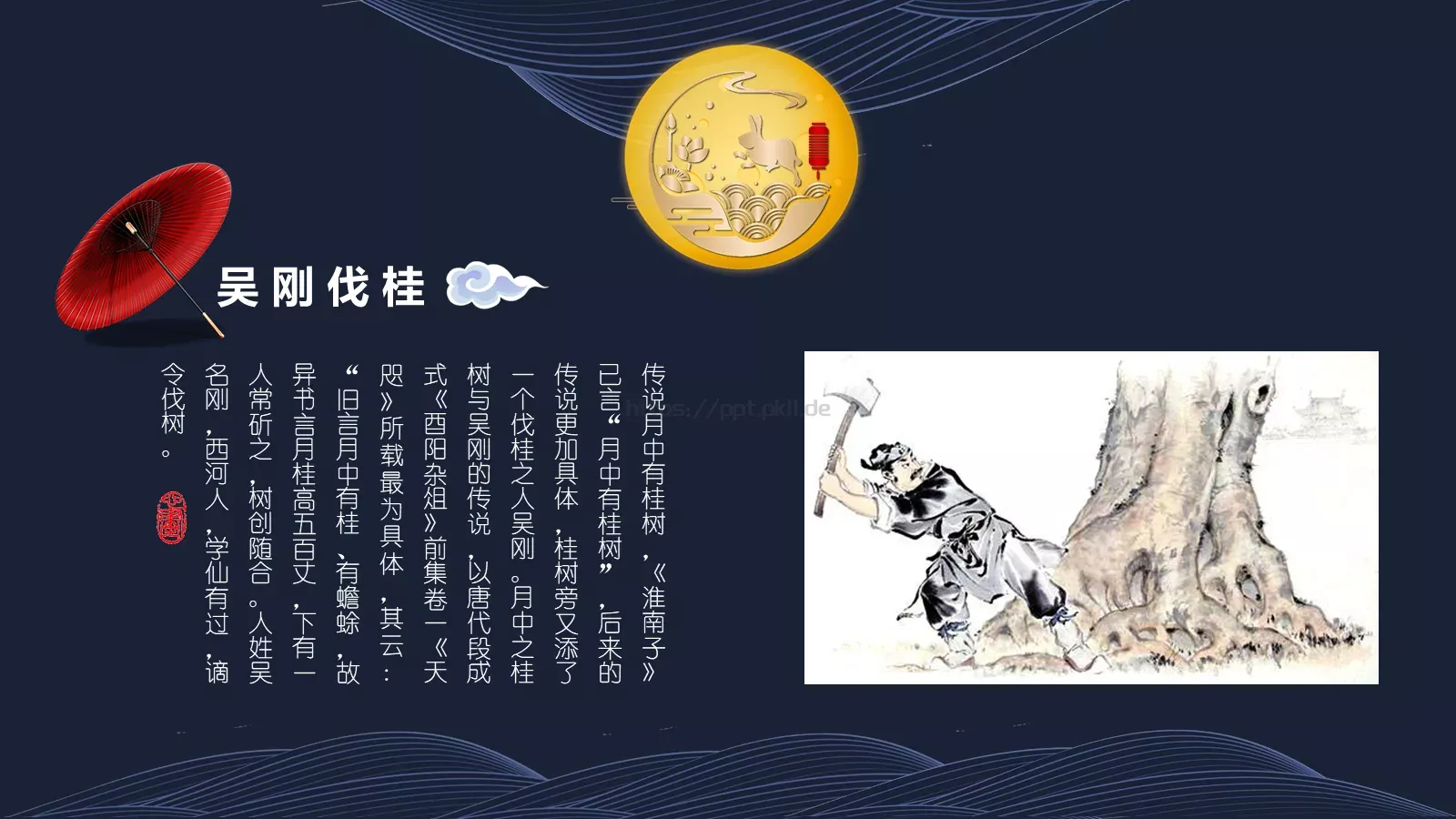 中秋节PPT模板 第 15 页预览图