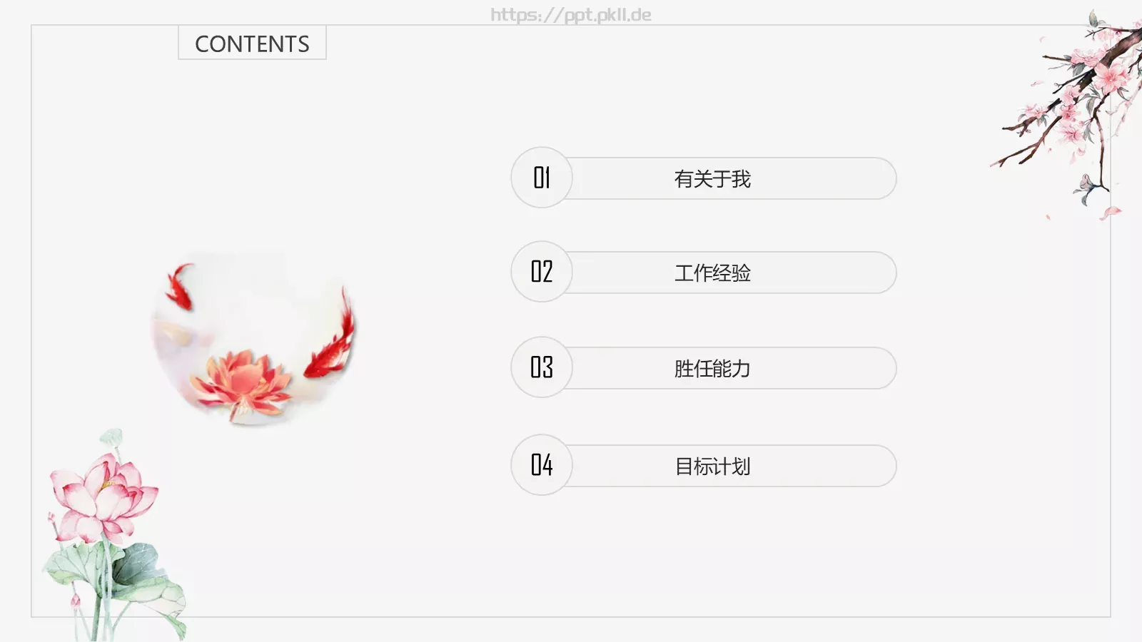 个人介绍PPT模板 第 2 页缩略图