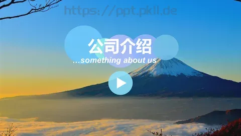 公司介绍PPT模板 缩略图