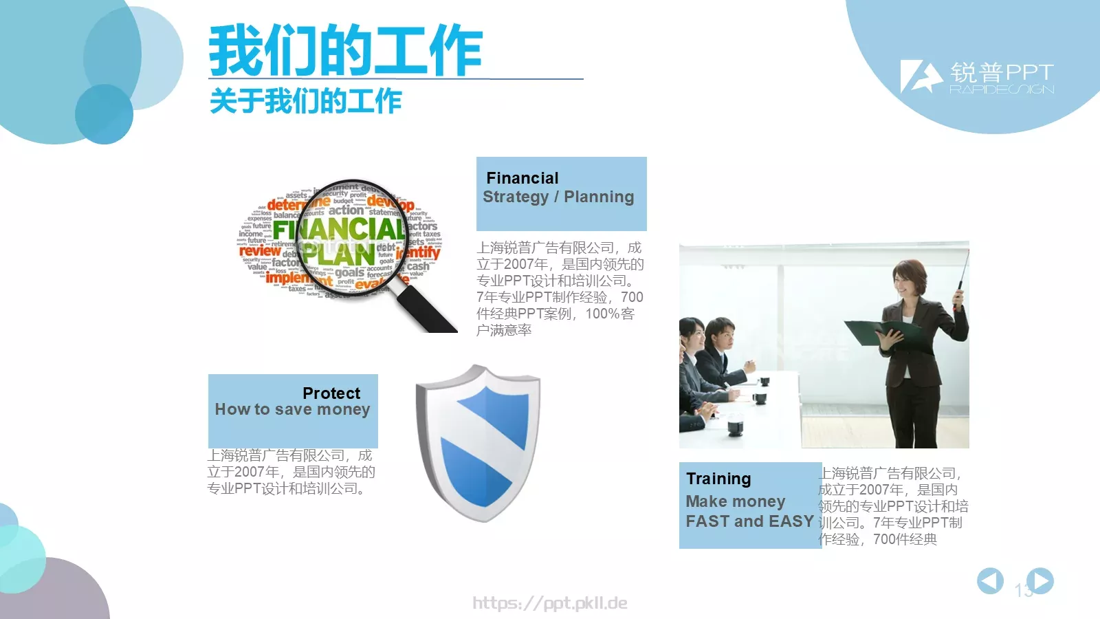 公司介绍PPT模板 第 13 页预览图