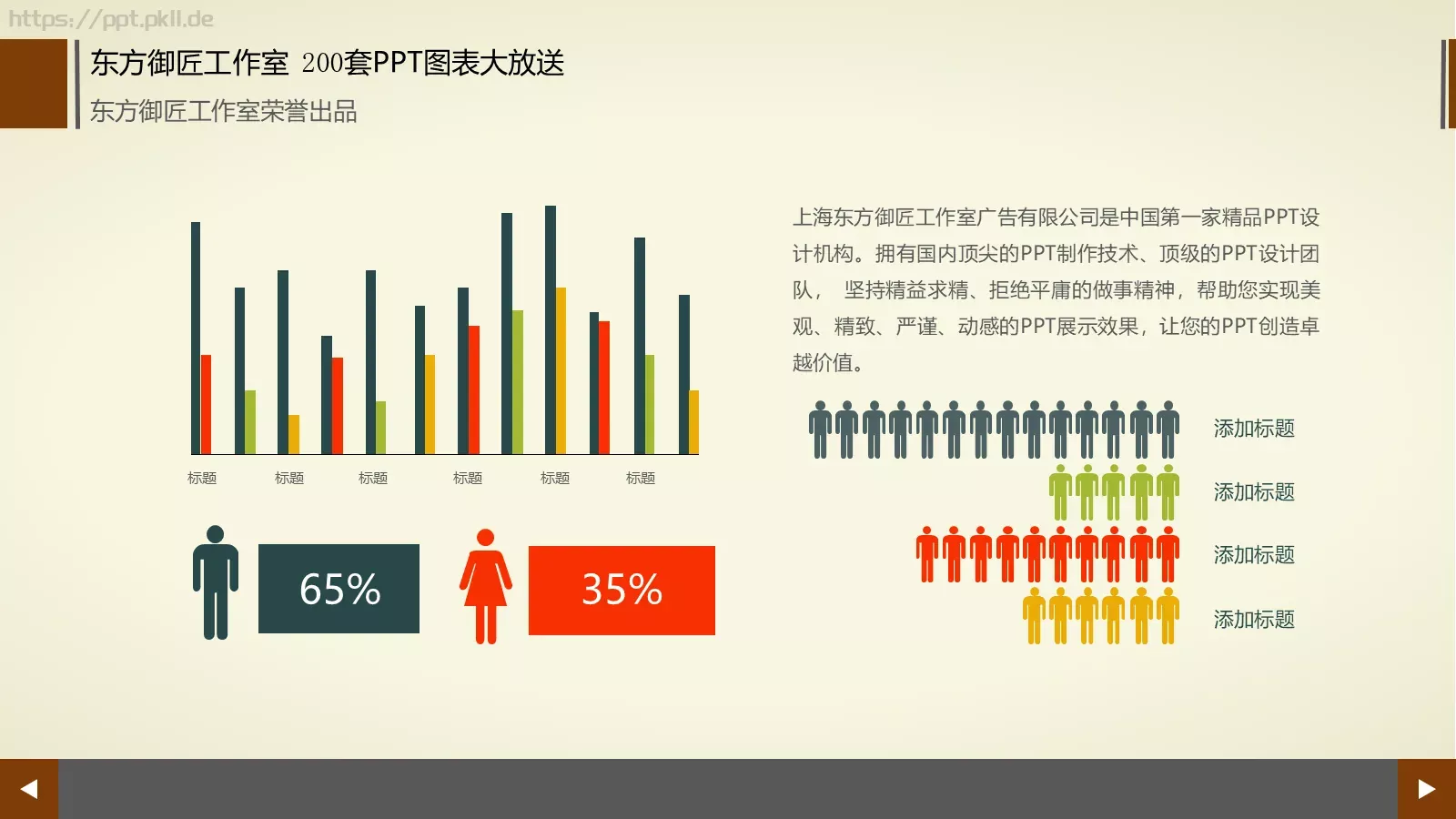 通用商务图表合集PPT模板 第 7 页预览图