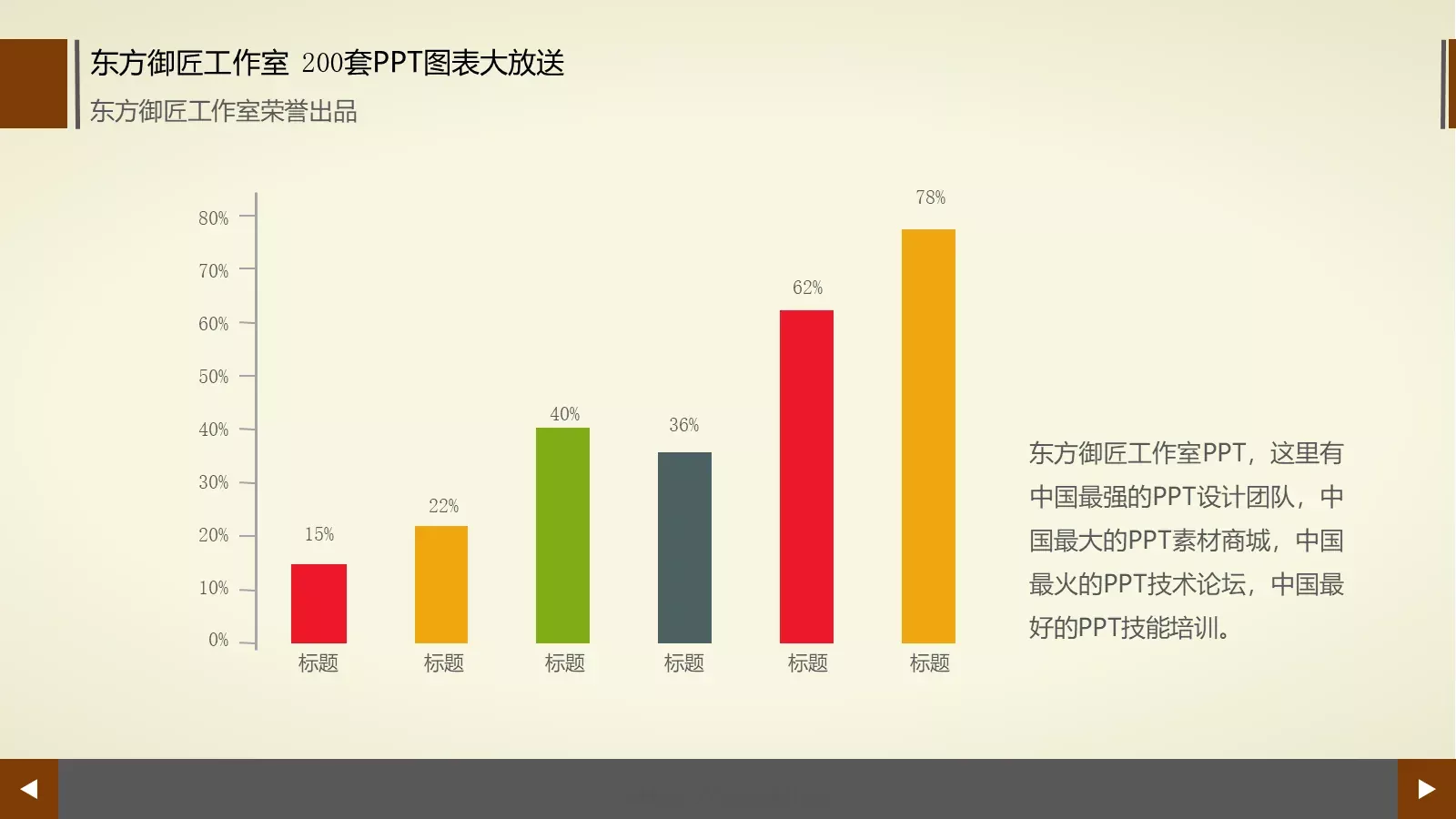 通用商务图表合集PPT模板 第 18 页预览图