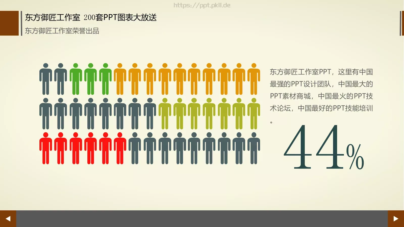 通用商务图表合集PPT模板 第 20 页预览图
