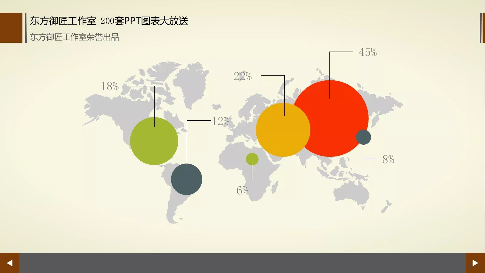通用商务图表合集PPT模板 第 64 页预览图