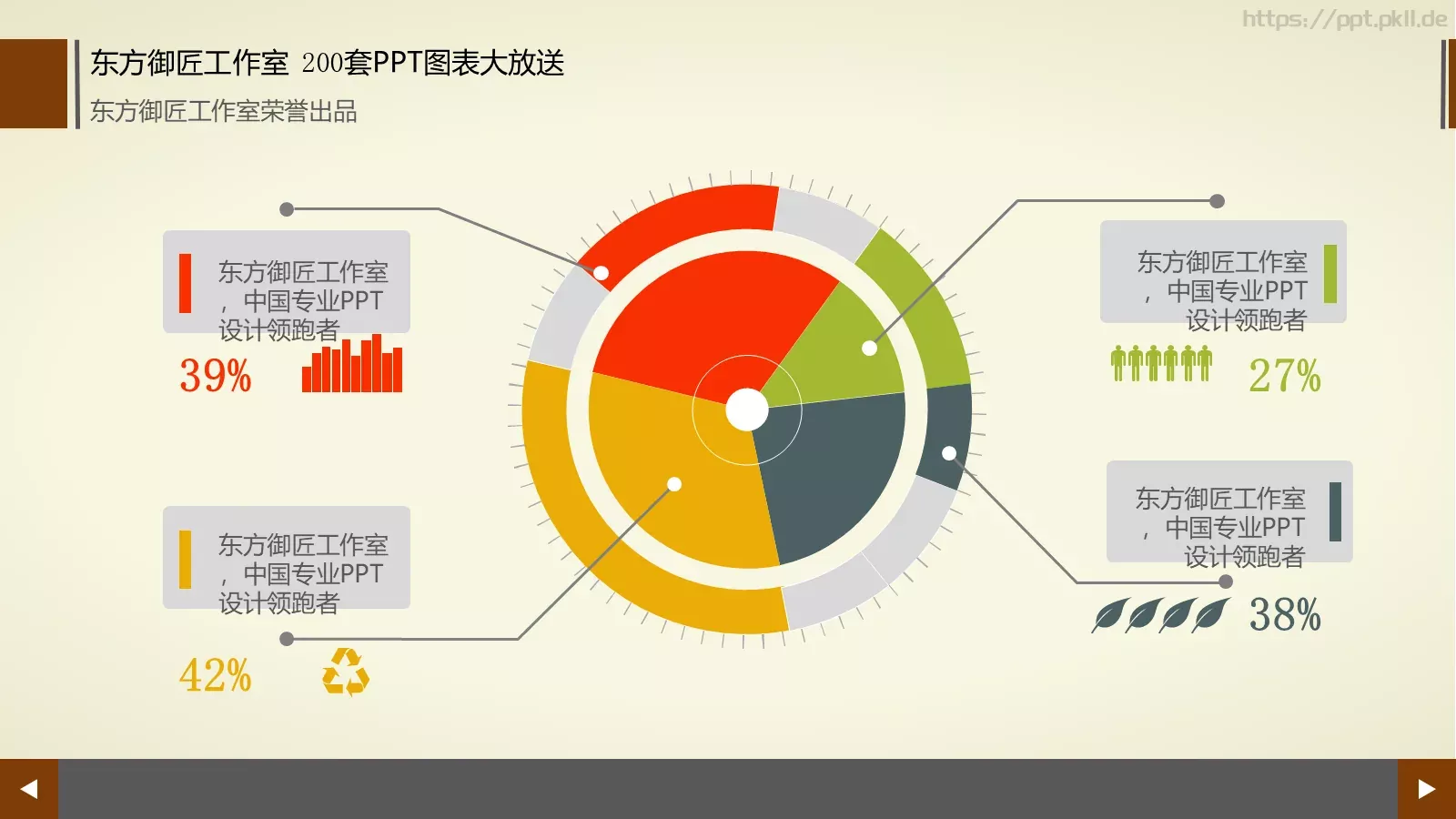 通用商务图表合集PPT模板 第 74 页预览图