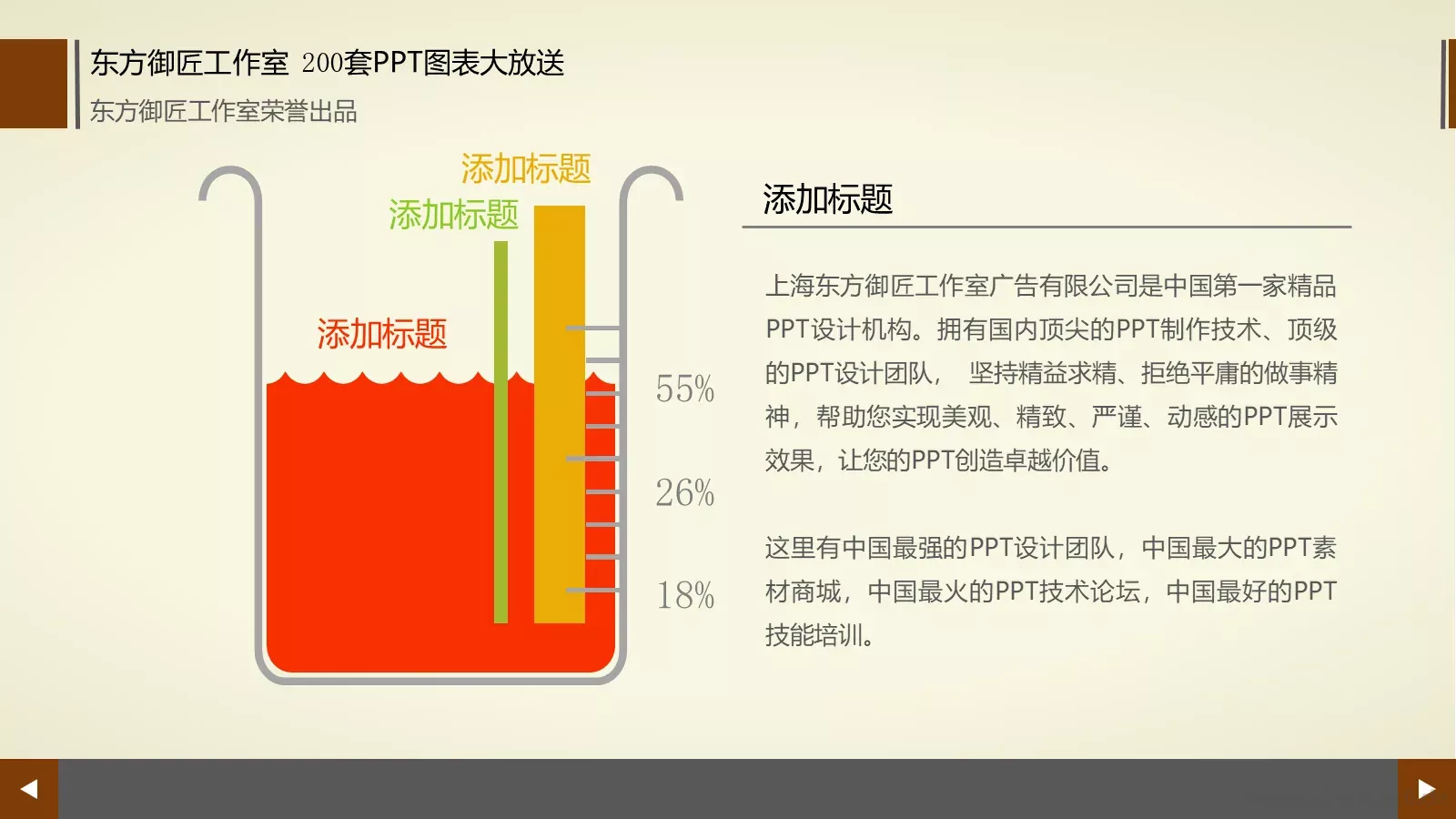 通用商务图表合集PPT模板 第 100 页预览图