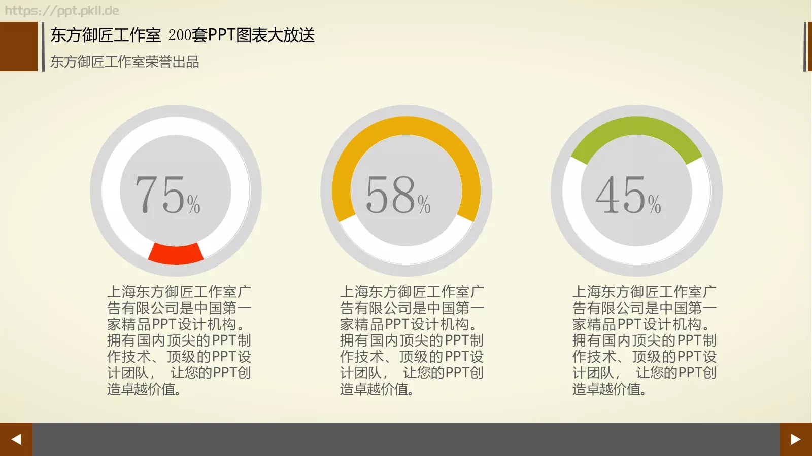 通用商务图表合集PPT模板 第 129 页预览图