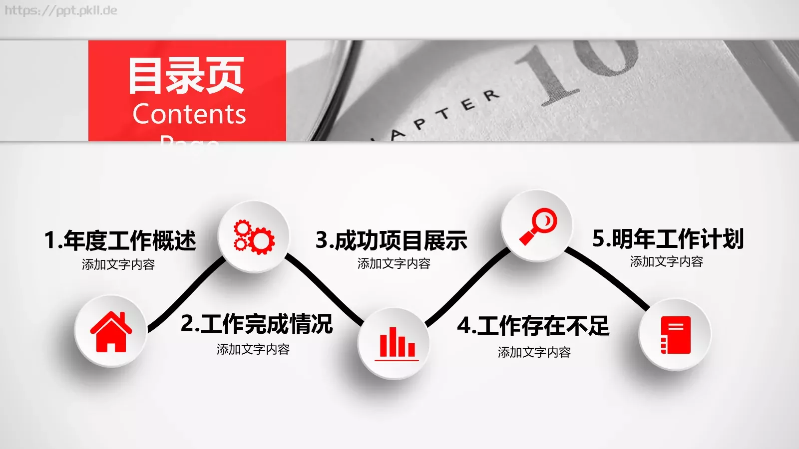 工作总结汇报PPT模板 第 3 页缩略图