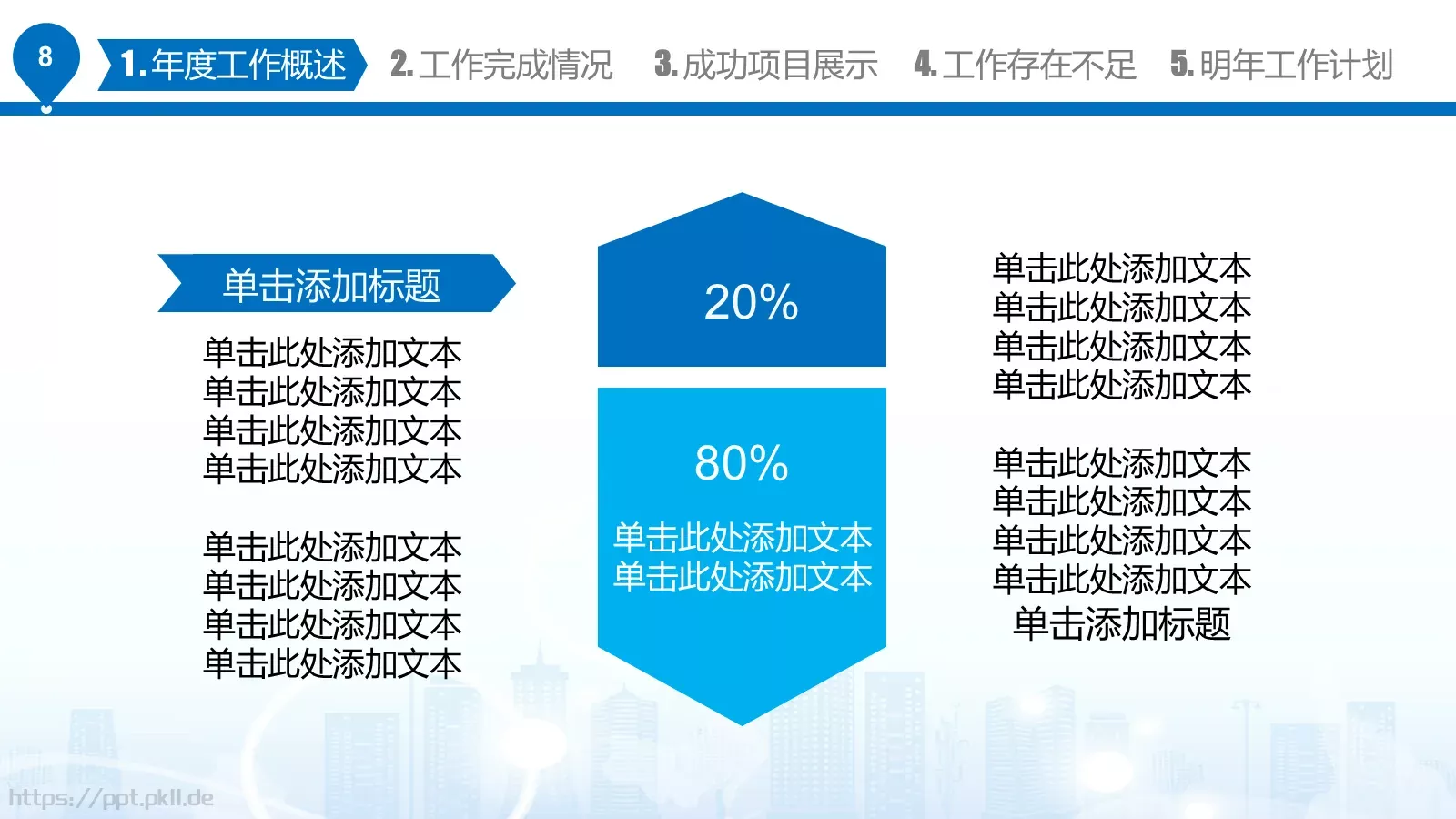 工作汇报PPT模板 第 8 页预览图