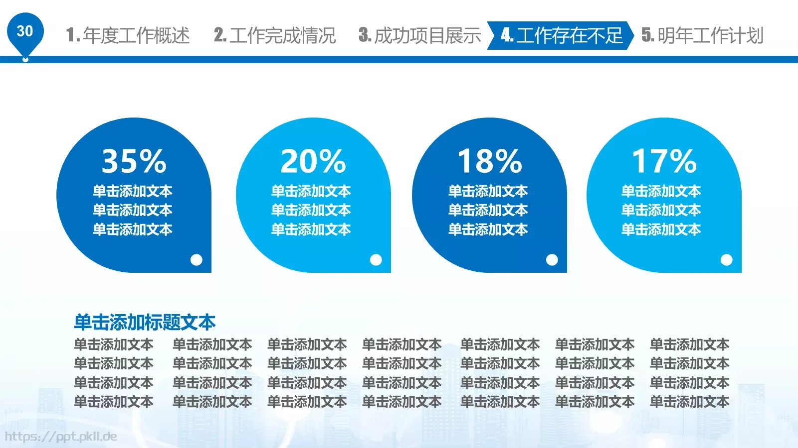 工作汇报PPT模板 第 30 页预览图