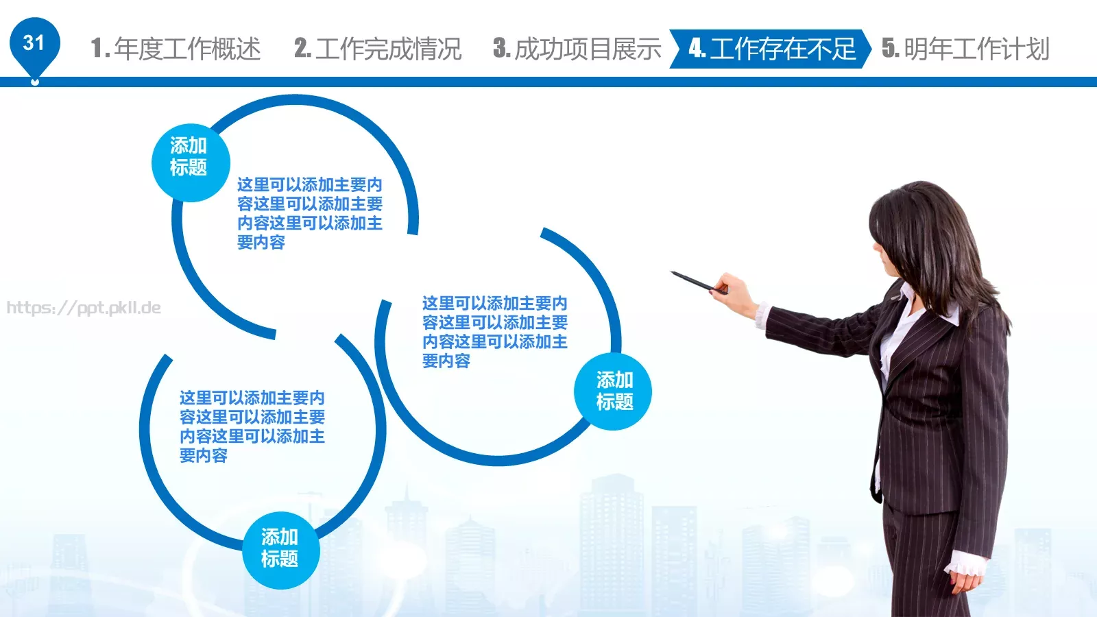 工作汇报PPT模板 第 31 页预览图