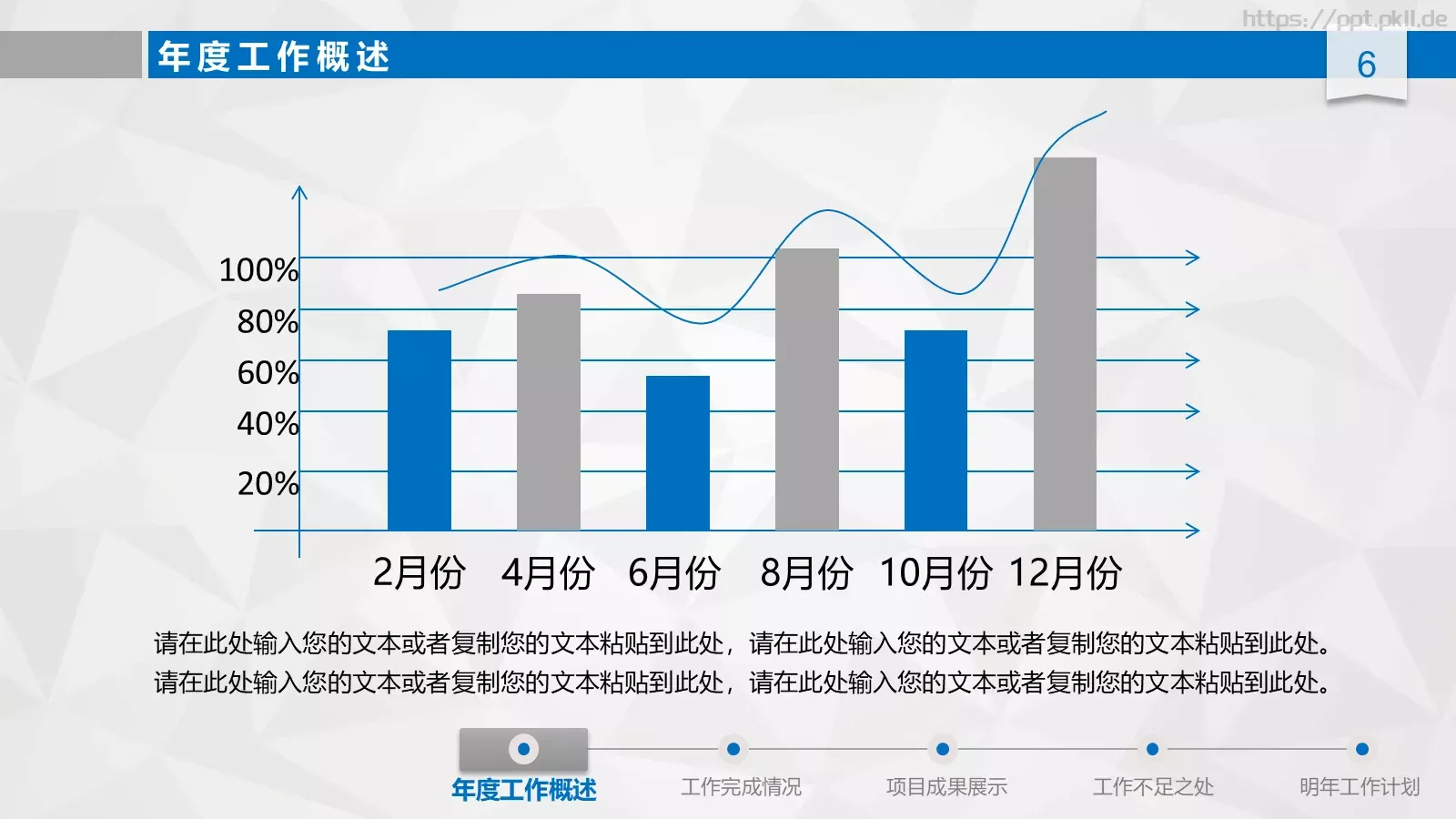 工作总结汇报与新年计划PPT模板 第 6 页预览图
