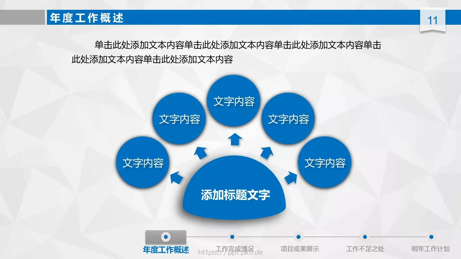 工作总结汇报与新年计划PPT模板 第 11 页预览图