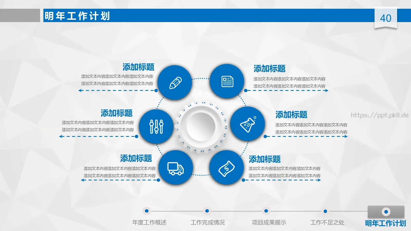 工作总结汇报与新年计划PPT模板 第 40 页预览图