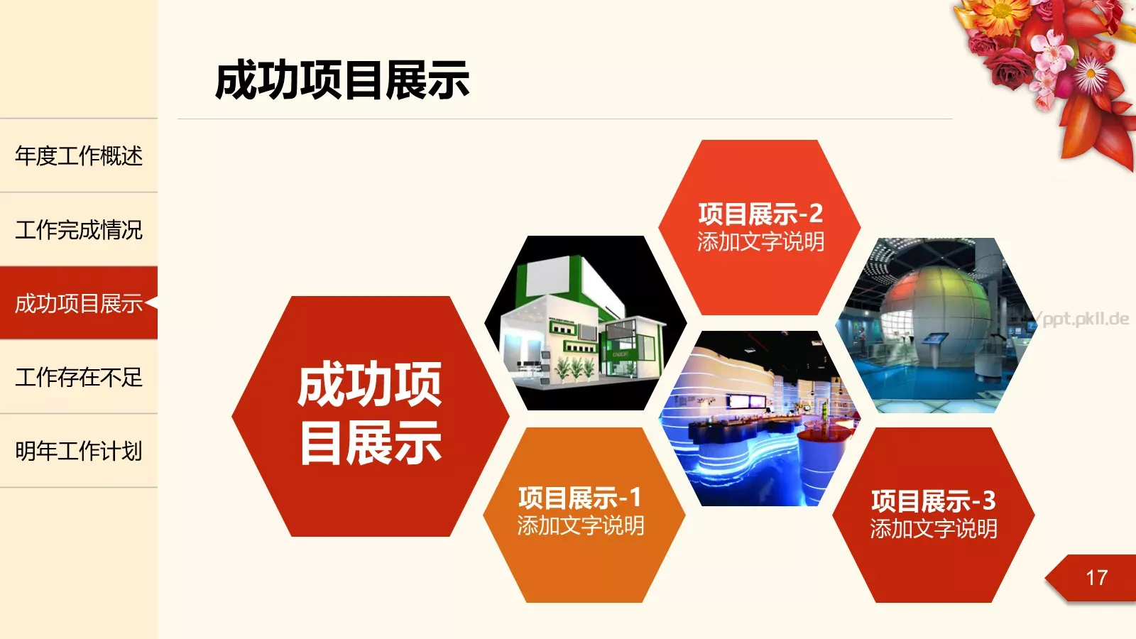 年度工作总结汇报PPT模板 第 17 页预览图