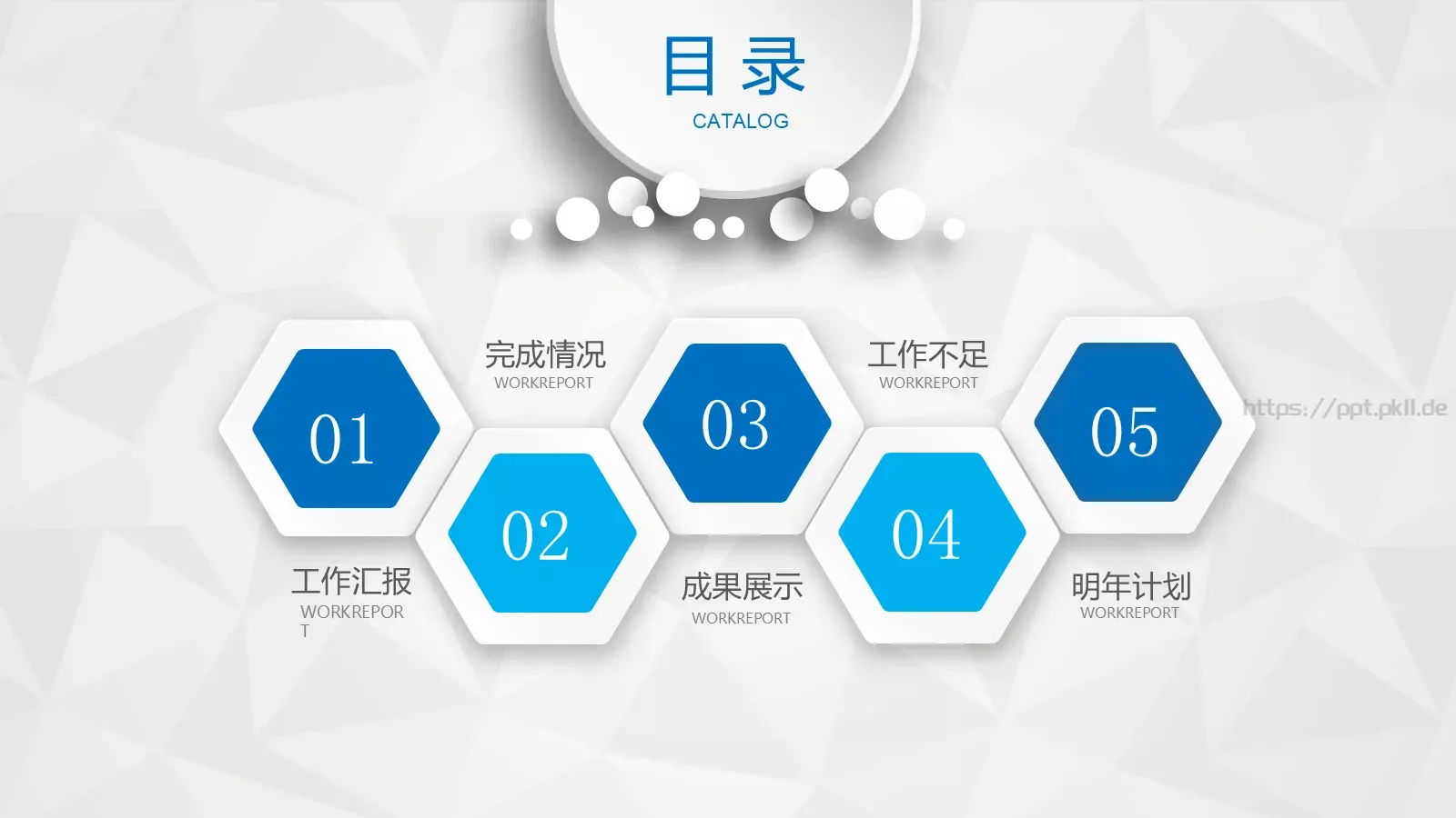 工作报告年终总结PPT模板 第 2 页缩略图