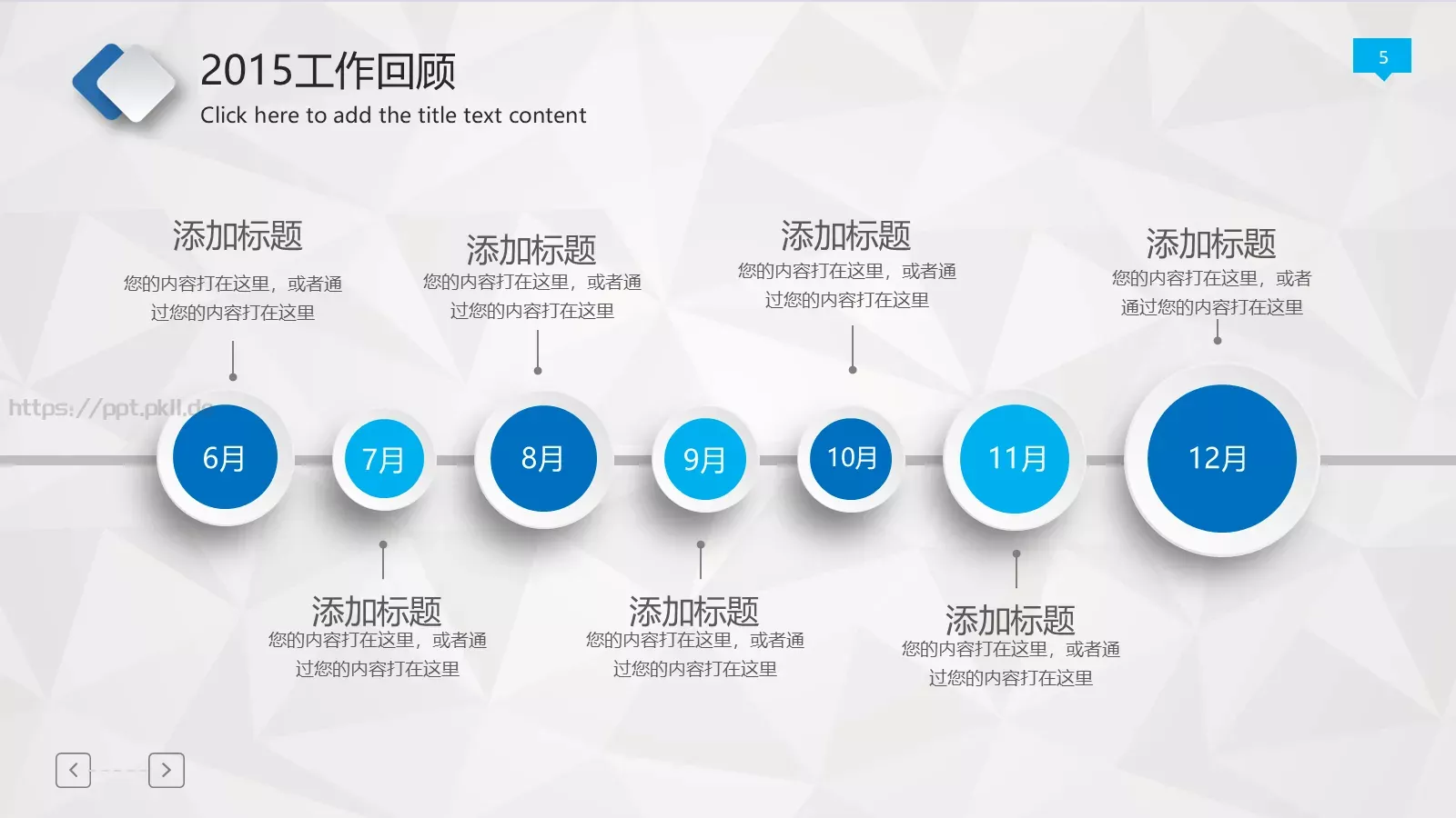 工作报告年终总结PPT模板 第 5 页预览图