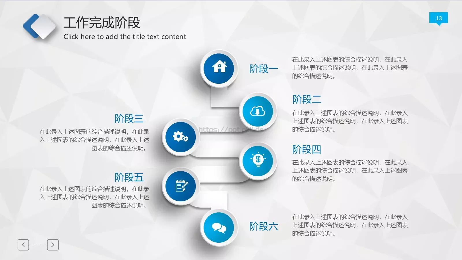 工作报告年终总结PPT模板 第 13 页预览图