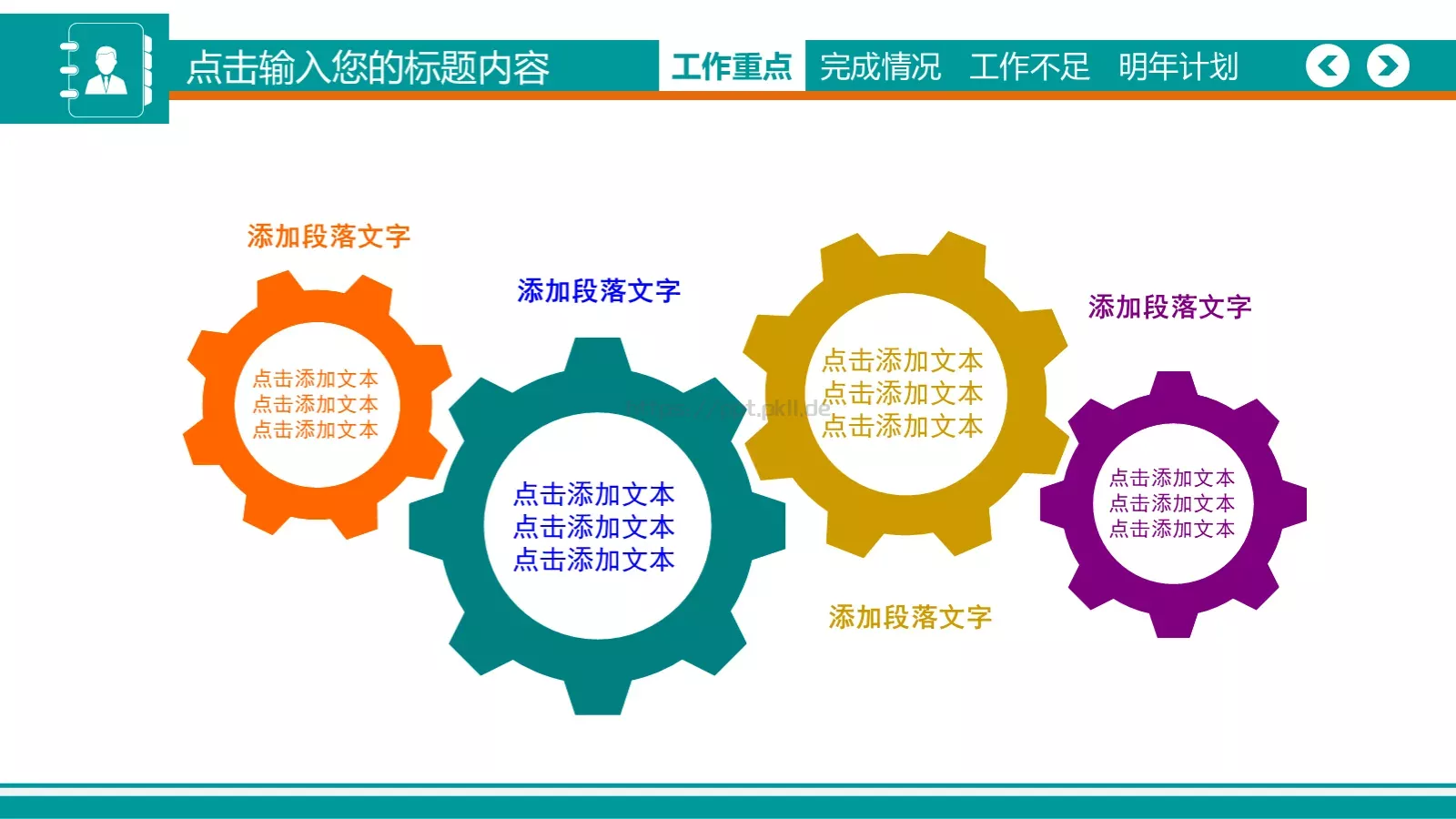 年度工作汇报PPT模板 第 10 页预览图