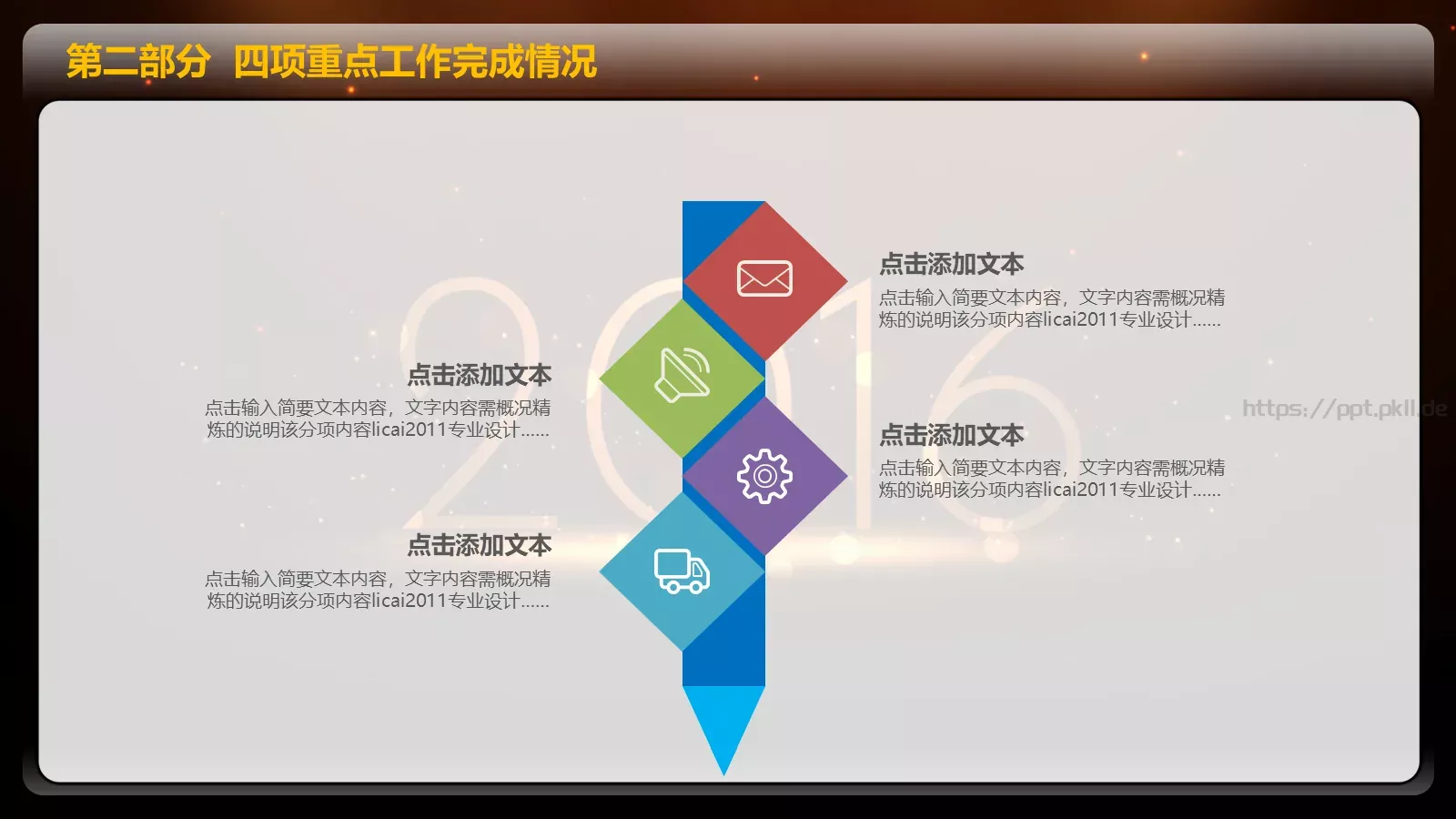 一个成长的年度年终总结PPT模板 第 16 页预览图