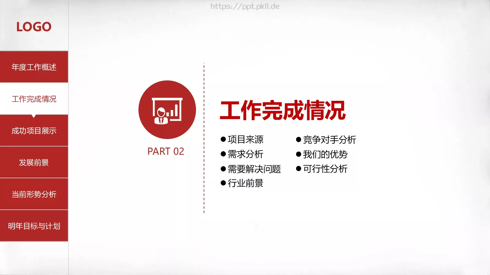 年终总结PPT模板 第 10 页预览图
