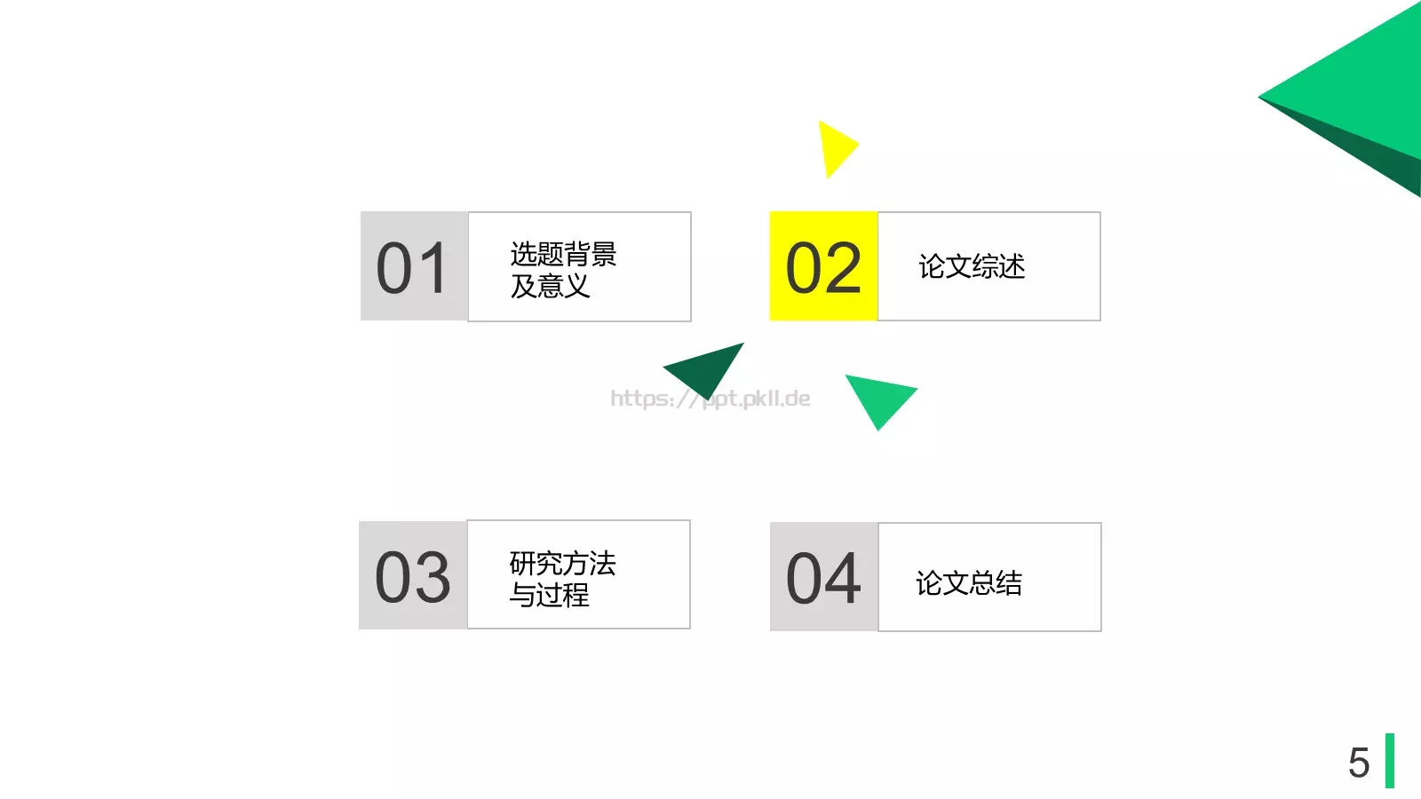 毕业论文答辩模板 第 5 页预览图