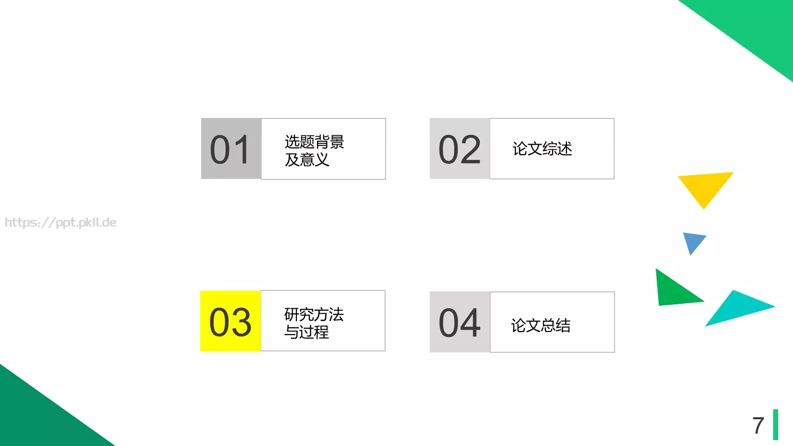 毕业论文答辩模板 第 7 页预览图