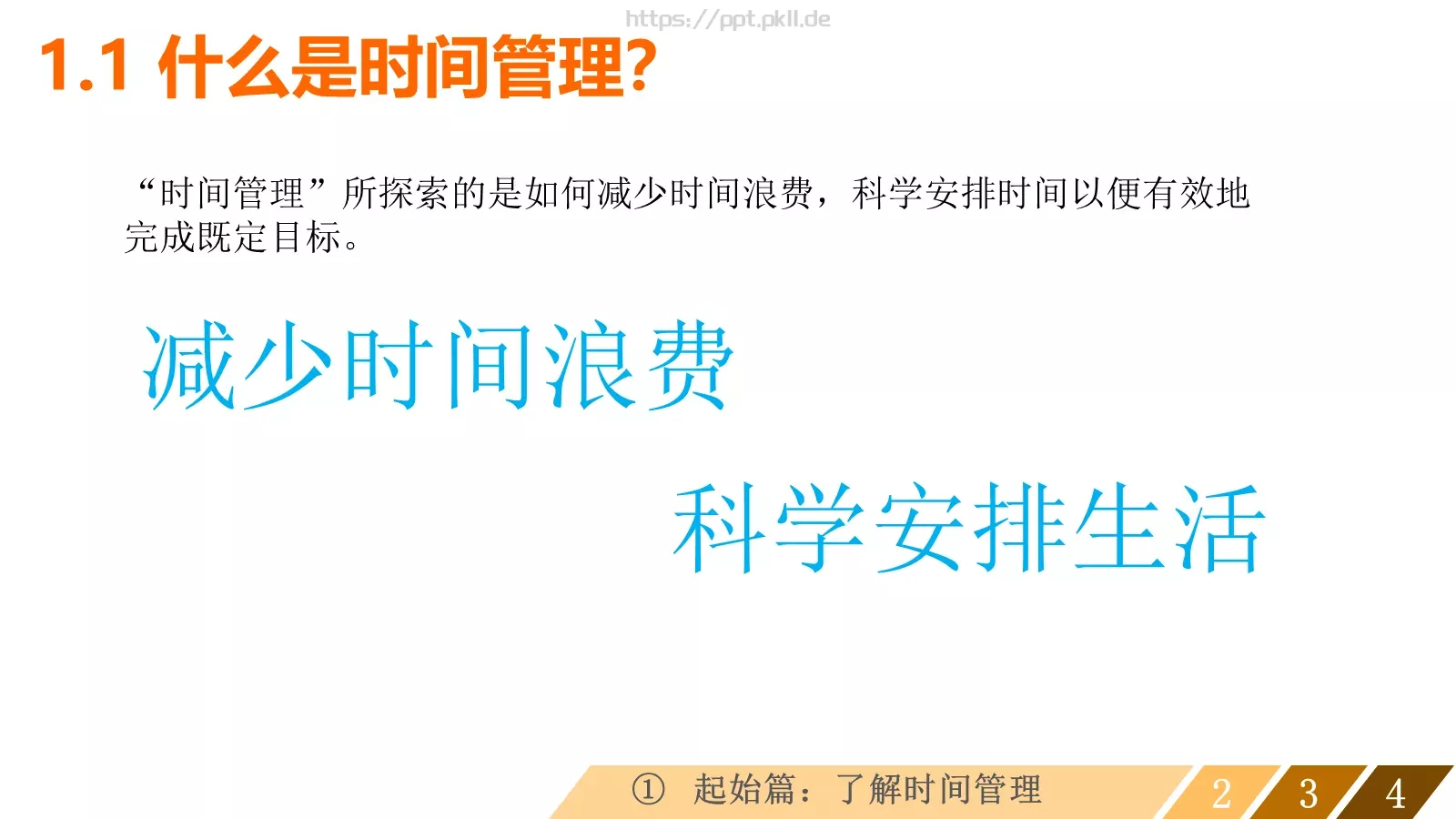 让时间变得高效通用模板 第 4 页缩略图