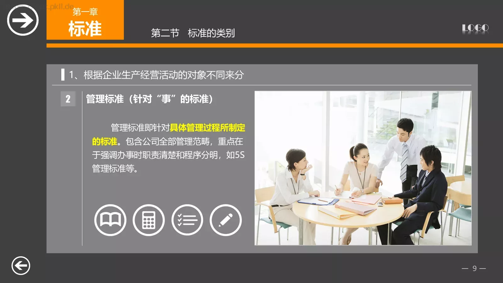 中层经理培训PPT模板 第 9 页预览图