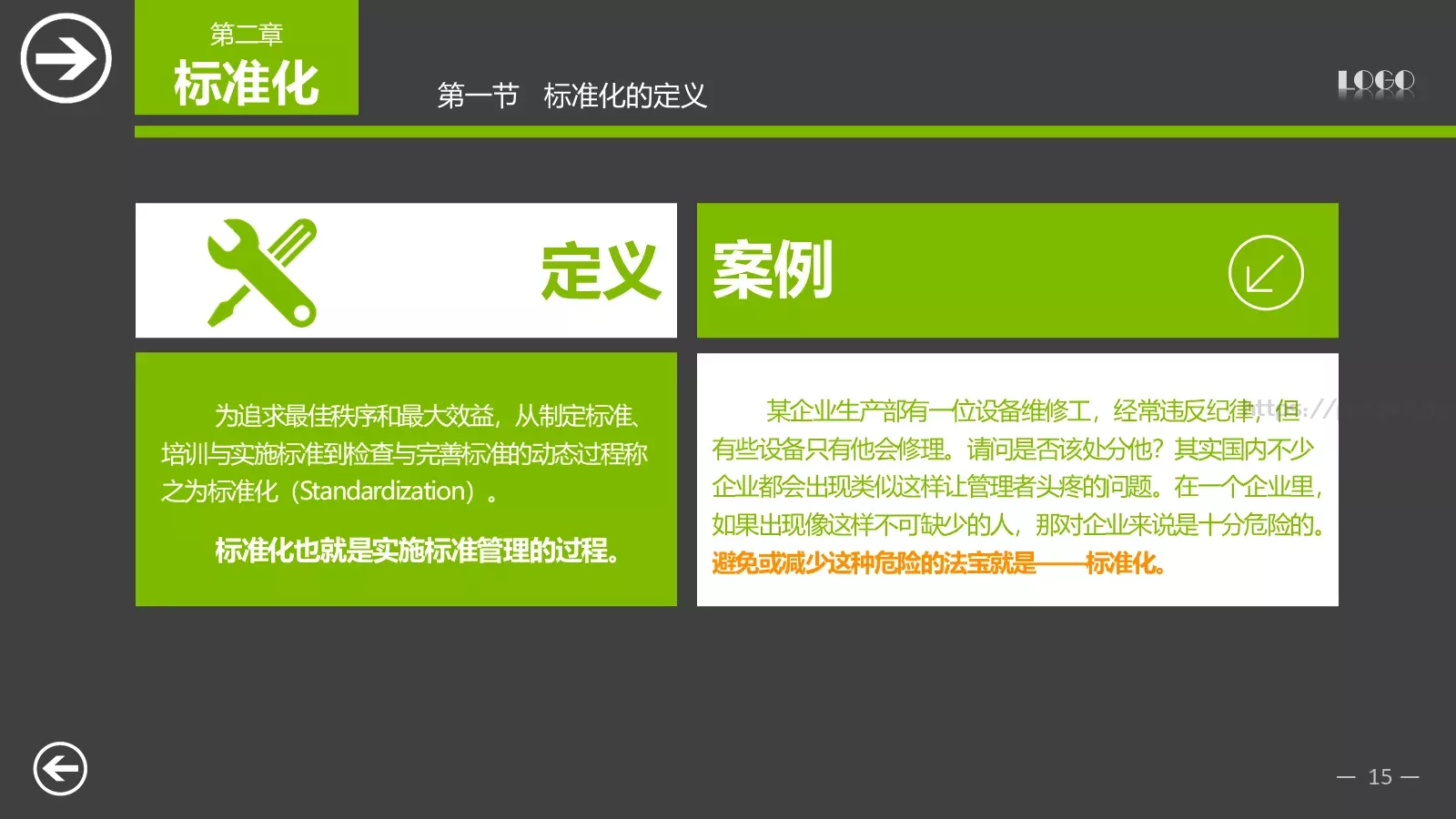 中层经理培训PPT模板 第 15 页预览图