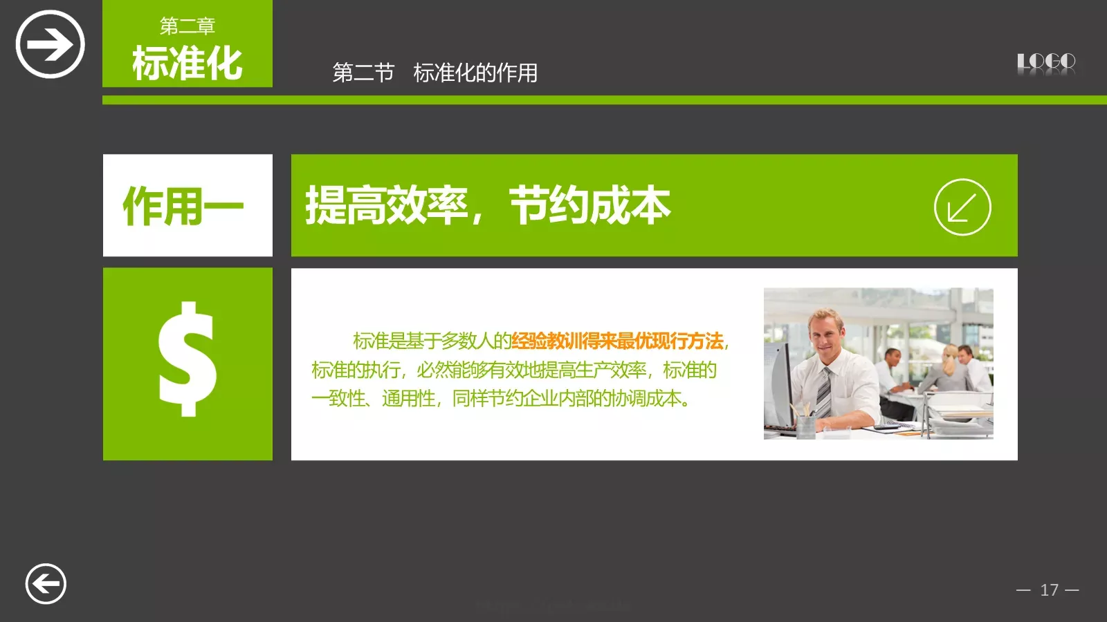 中层经理培训PPT模板 第 17 页预览图
