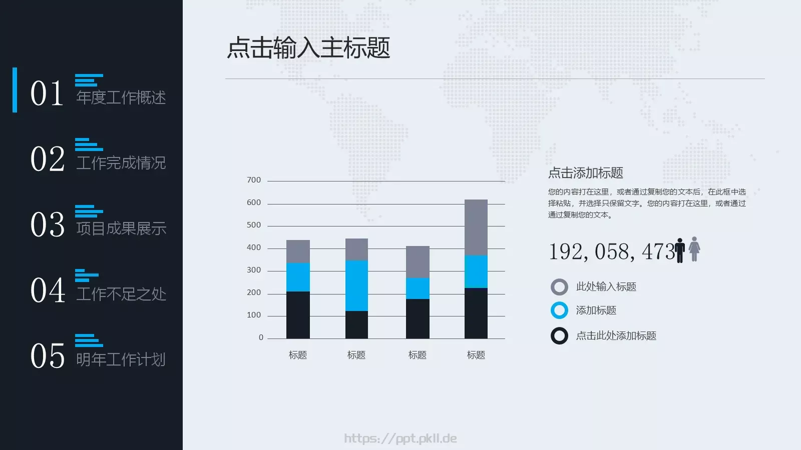 完整工作汇报年终总结PPT模板 第 7 页预览图