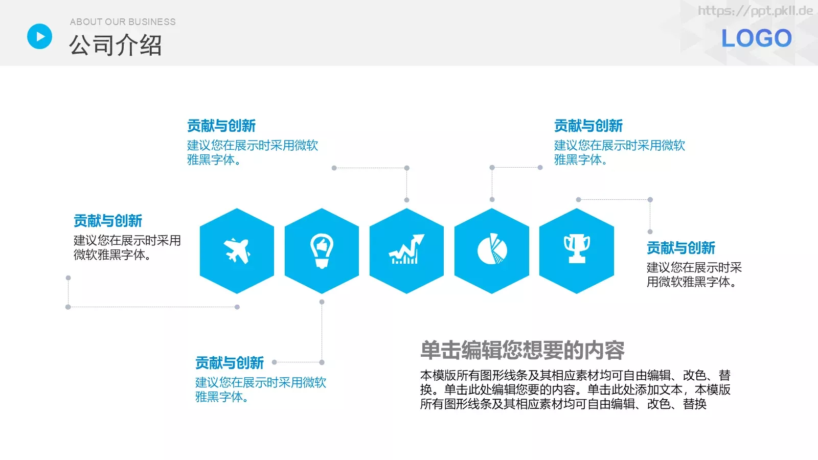 产品介绍PPT模板 第 7 页预览图