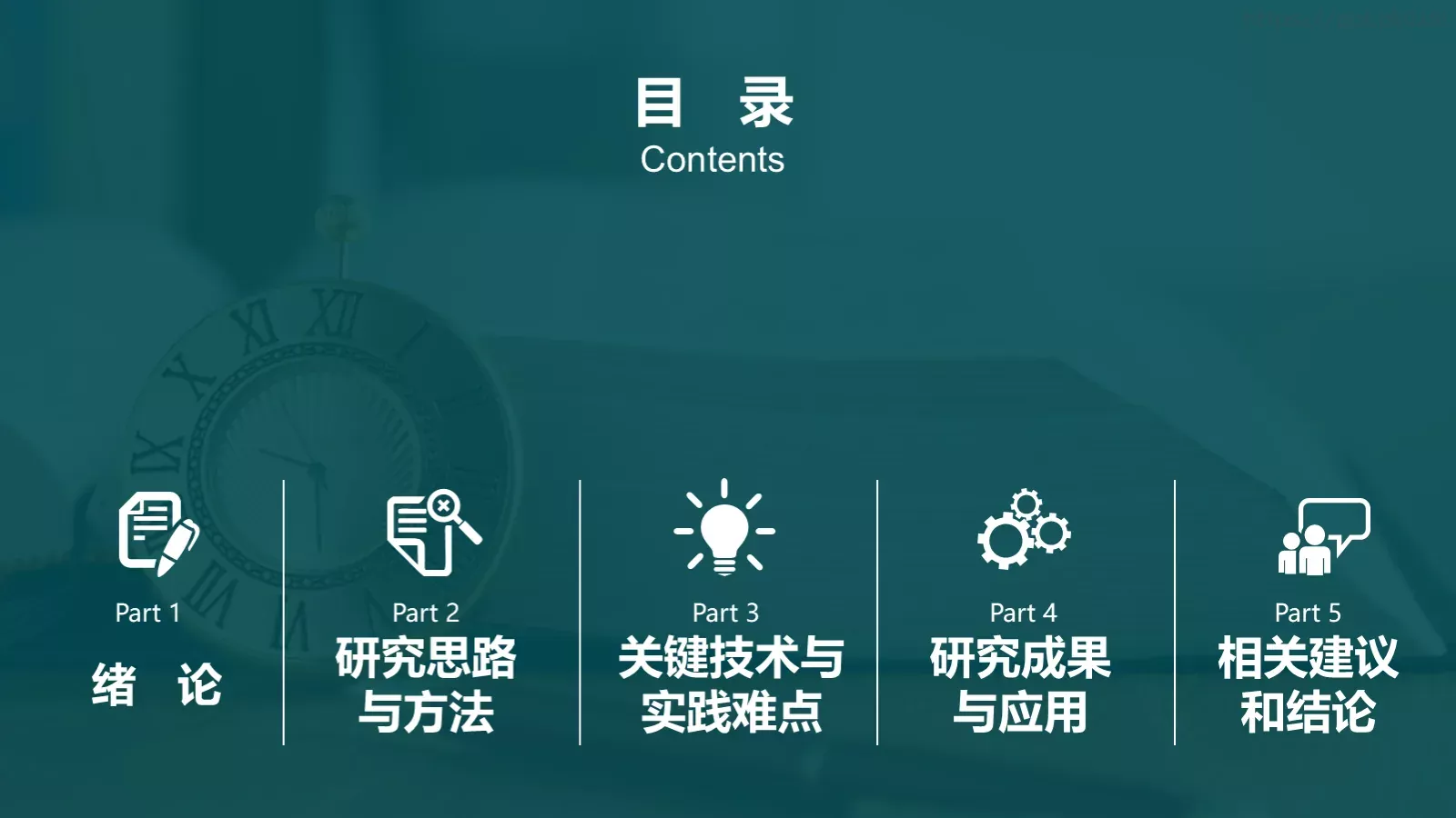 框架完整的论文答辩动态模板 第 2 页缩略图
