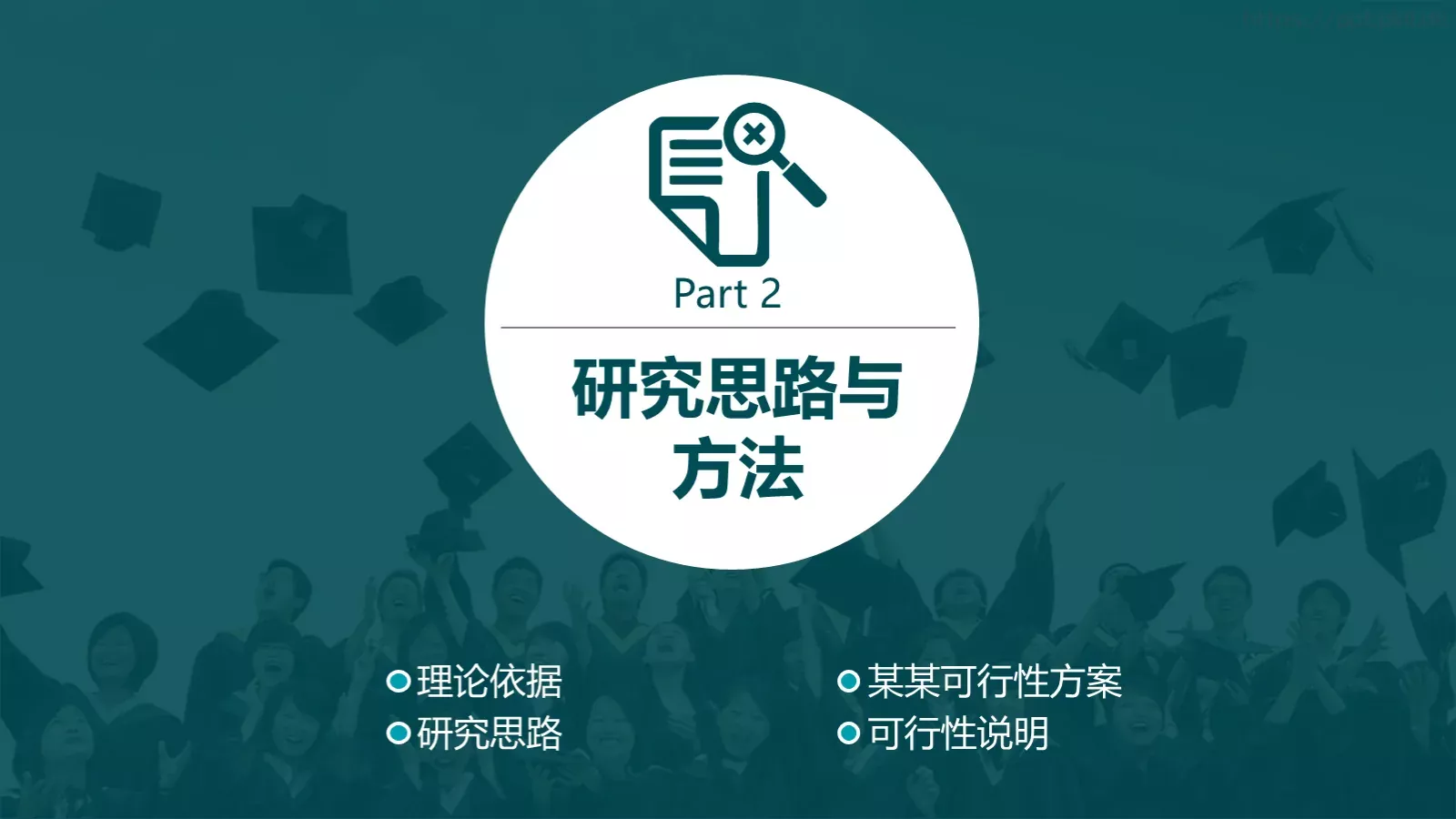 框架完整的论文答辩动态模板 第 9 页预览图