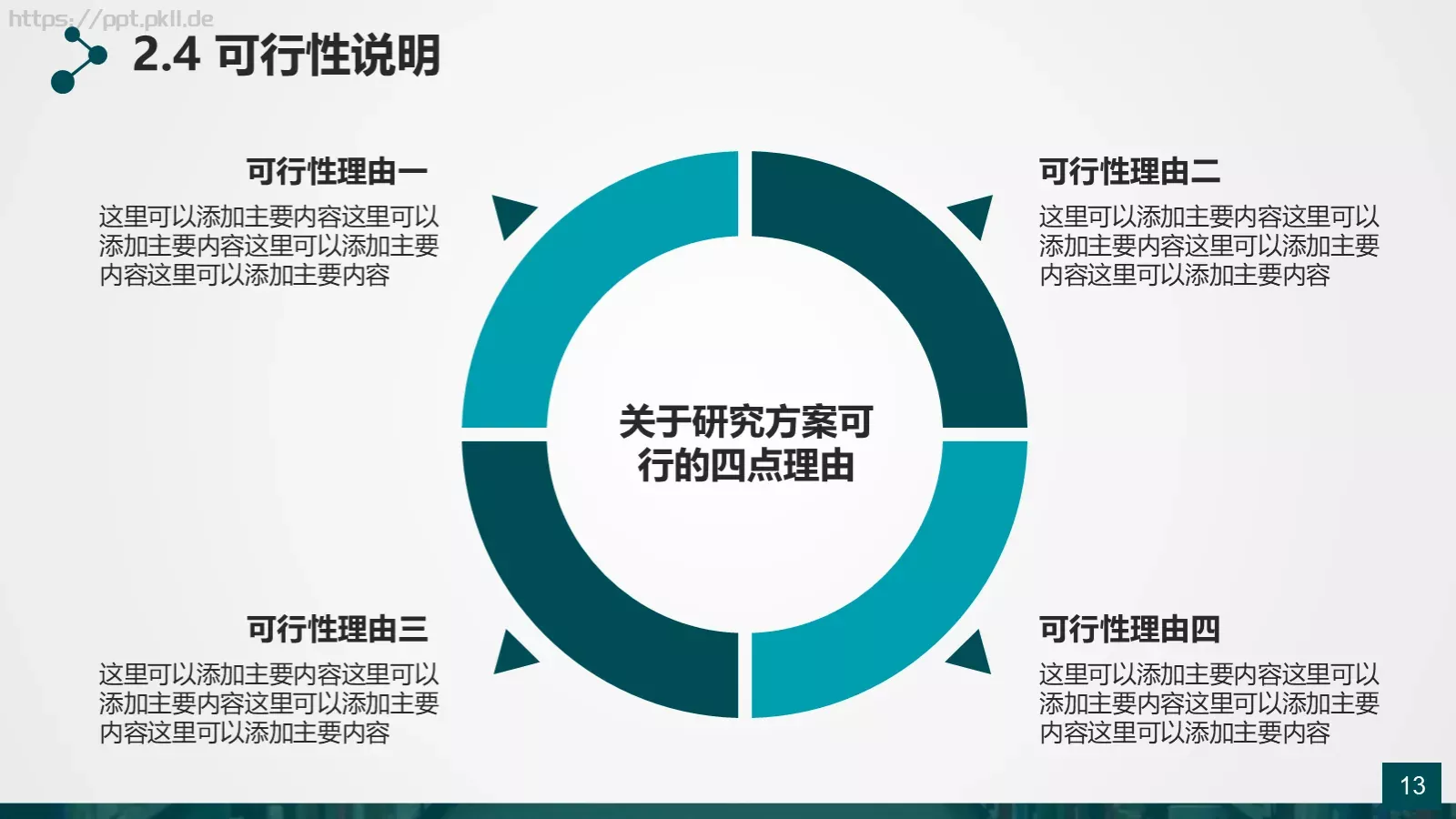 框架完整的论文答辩动态模板 第 13 页预览图