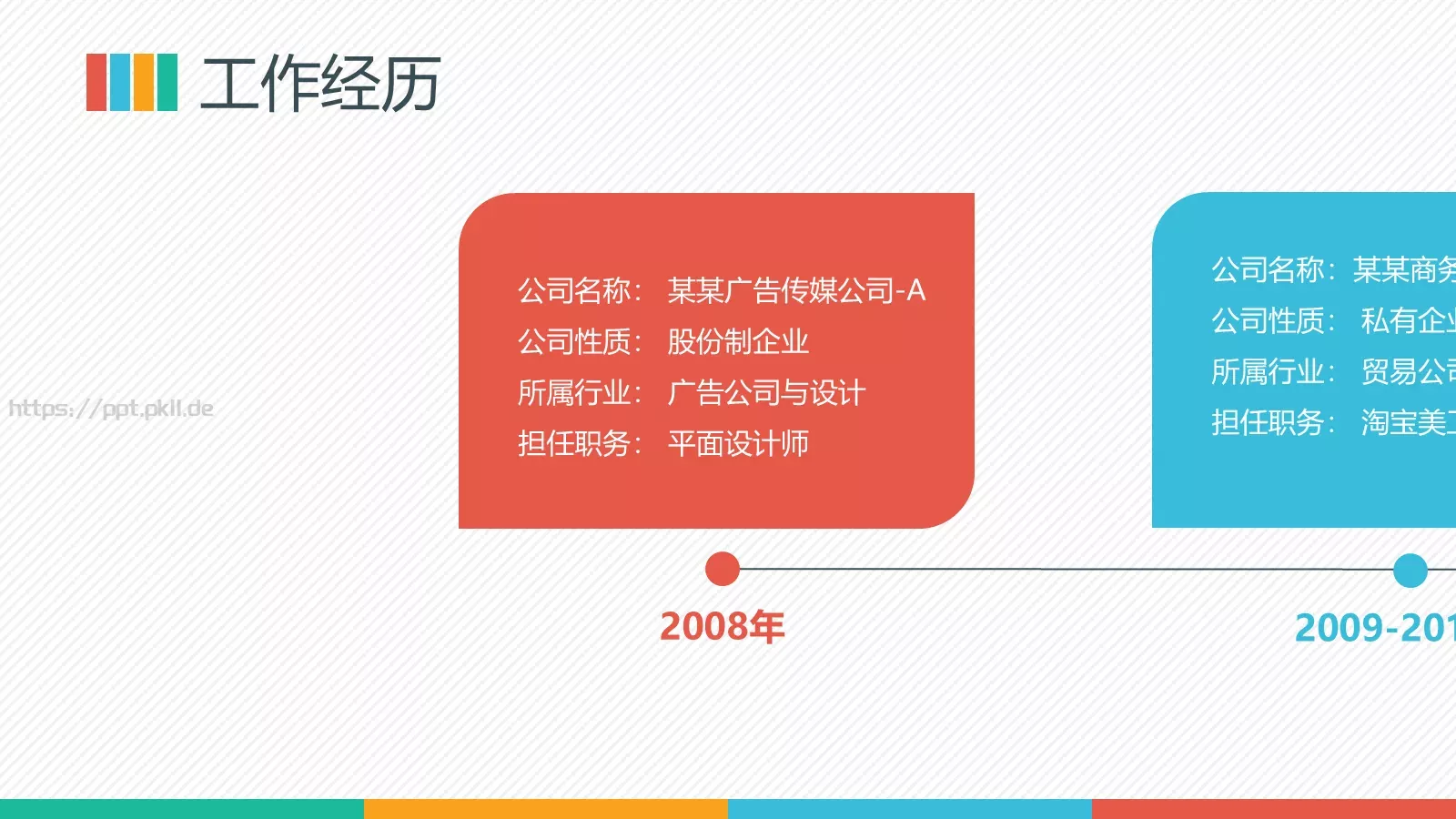平面设计应聘个人简历PPT模板 第 4 页缩略图