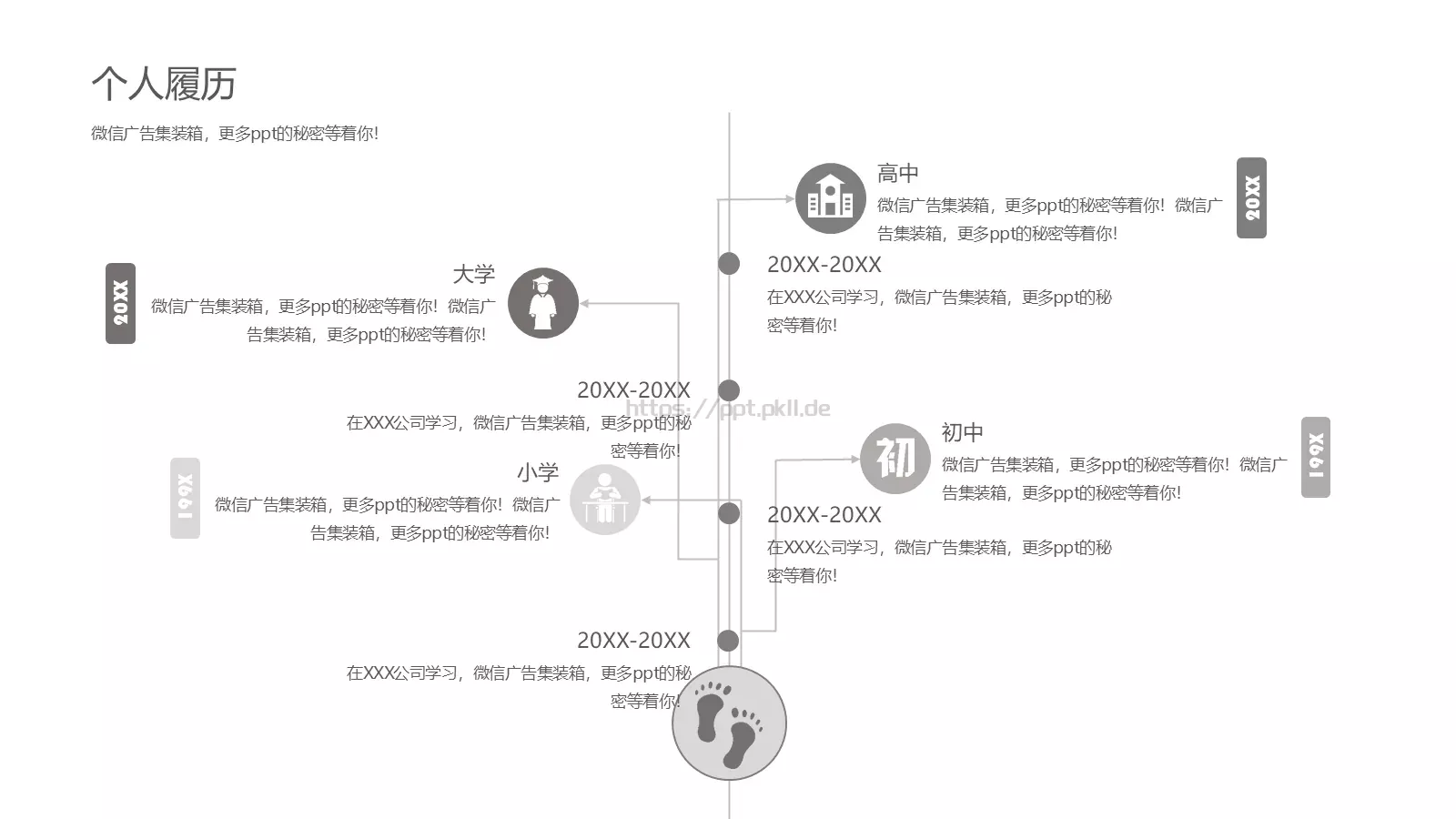 个人简历PPT模板 第 5 页预览图