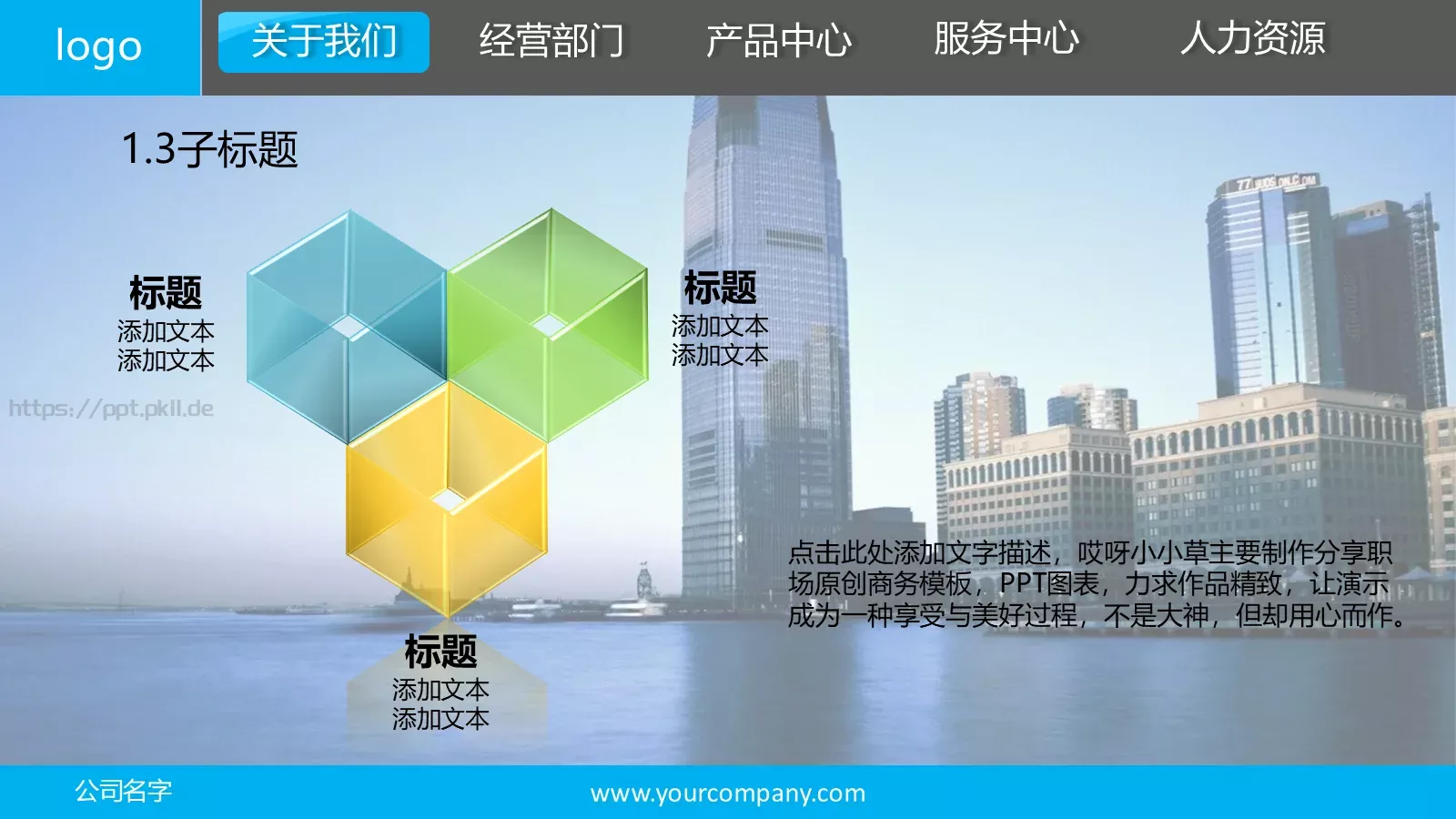 公司介绍宣传PPT模板 第 5 页预览图