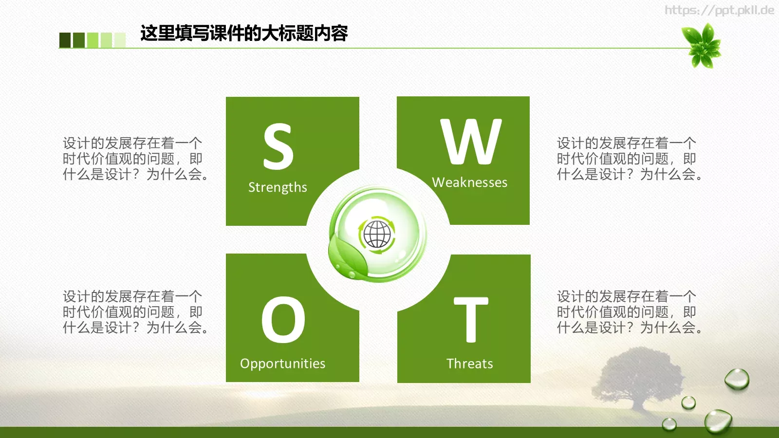 绿色环保工作计划总结汇报PPT模板 第 4 页缩略图