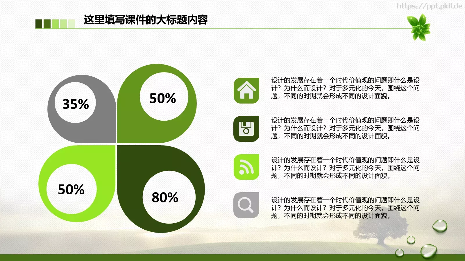 绿色环保工作计划总结汇报PPT模板 第 5 页预览图