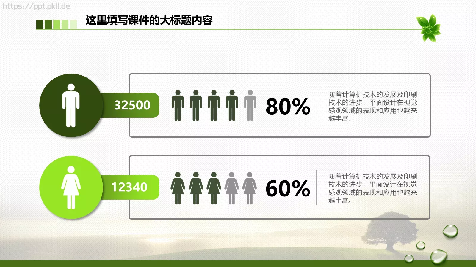 绿色环保工作计划总结汇报PPT模板 第 9 页预览图