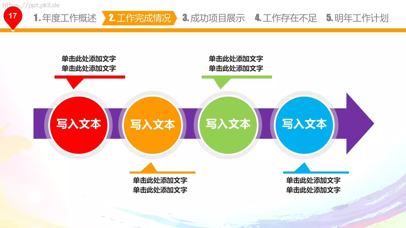 年终总结与新年计划PPT模板 第 18 页预览图