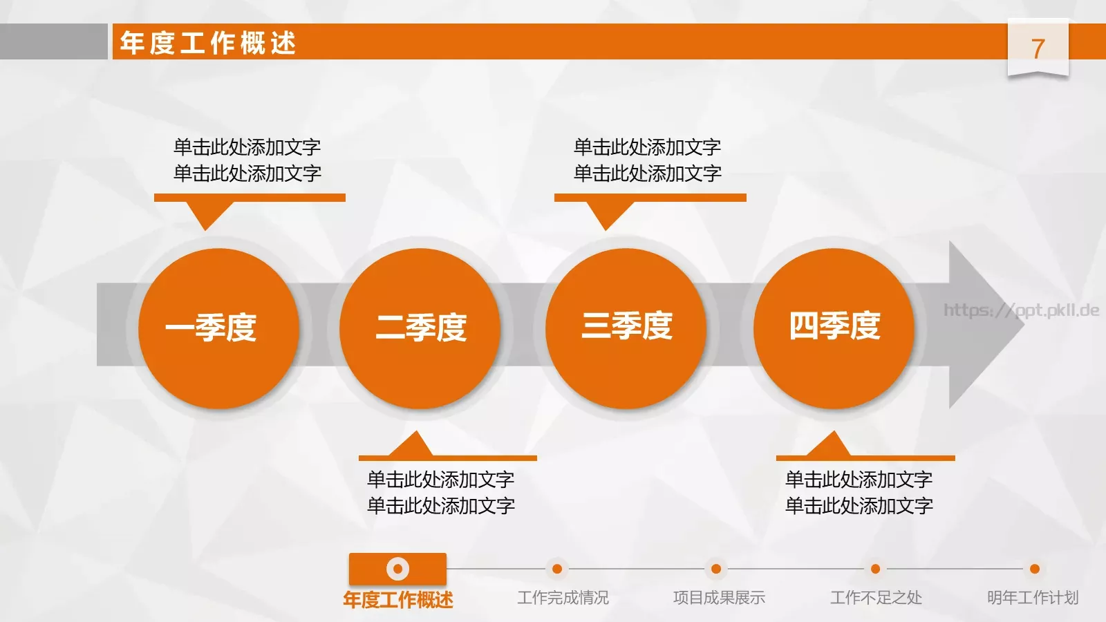 工作总结汇报与新年计划PPT模板 第 7 页预览图