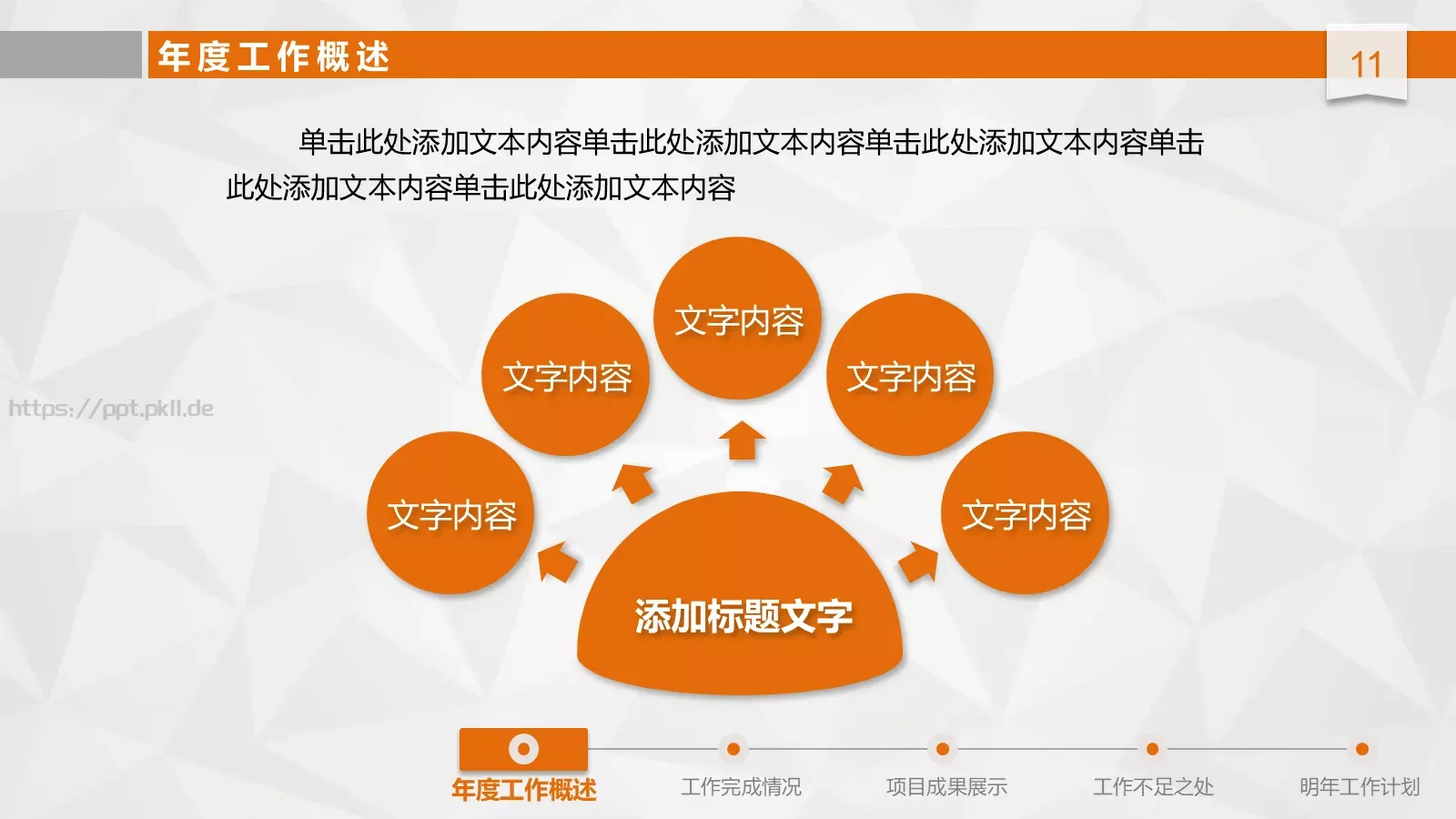 工作总结汇报与新年计划PPT模板 第 11 页预览图