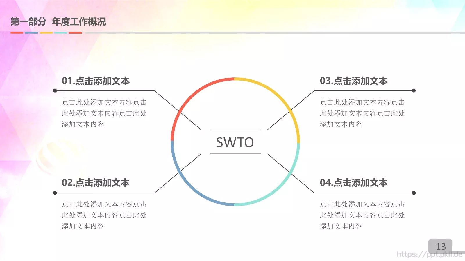 圆满业绩展示PPT模板 第 13 页预览图